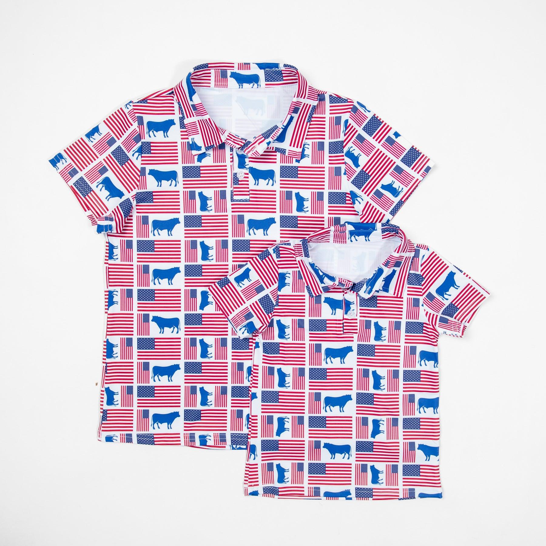 Flags & Steers Baby/Youth Performance Polo - Image 7