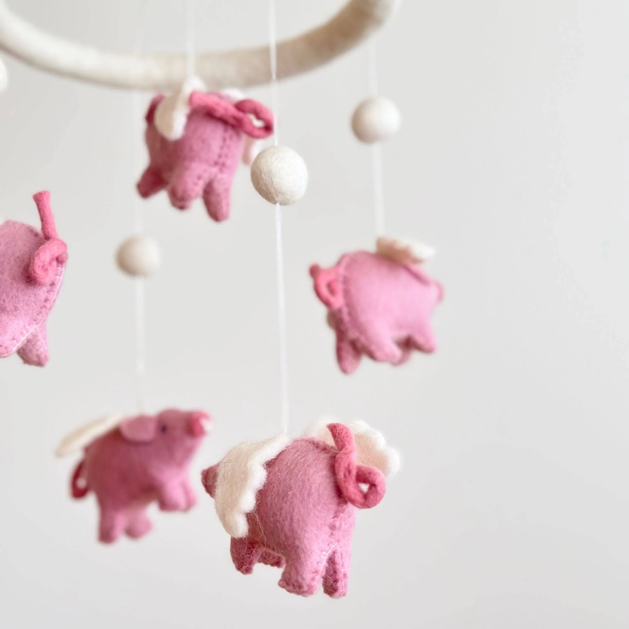 Flying Pig Felt Baby Mobile - Image 4