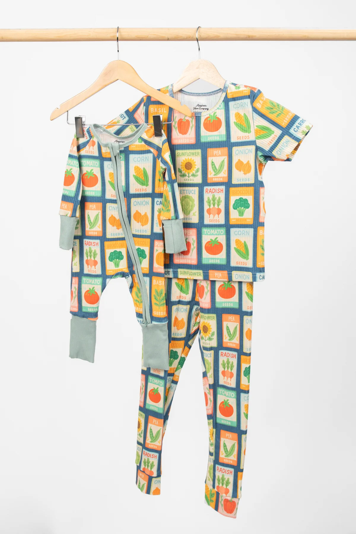 Garden Seed Toddler/Youth Ribbed Cotton Pajama Set - Image 5