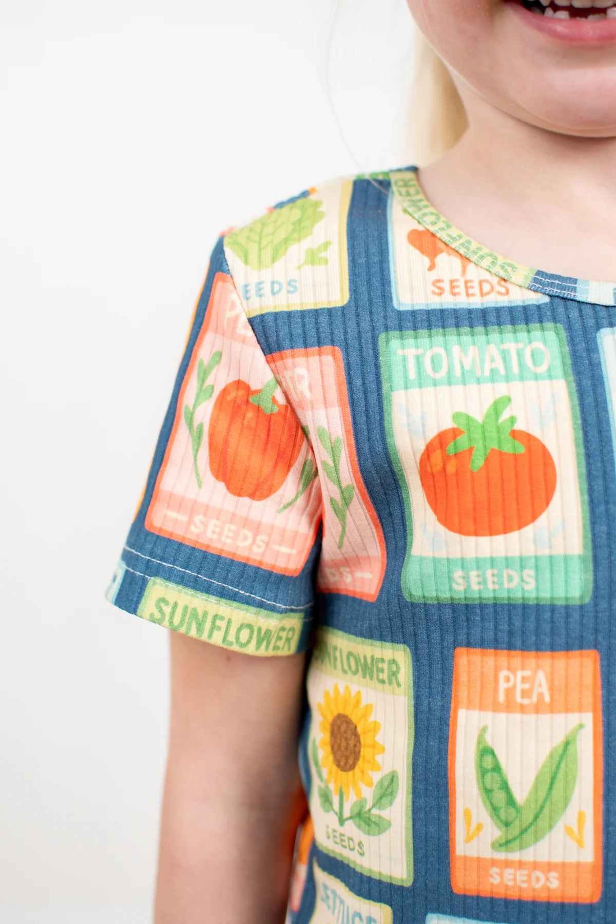 Garden Seed Toddler/Youth Ribbed Cotton Pajama Set - Image 2
