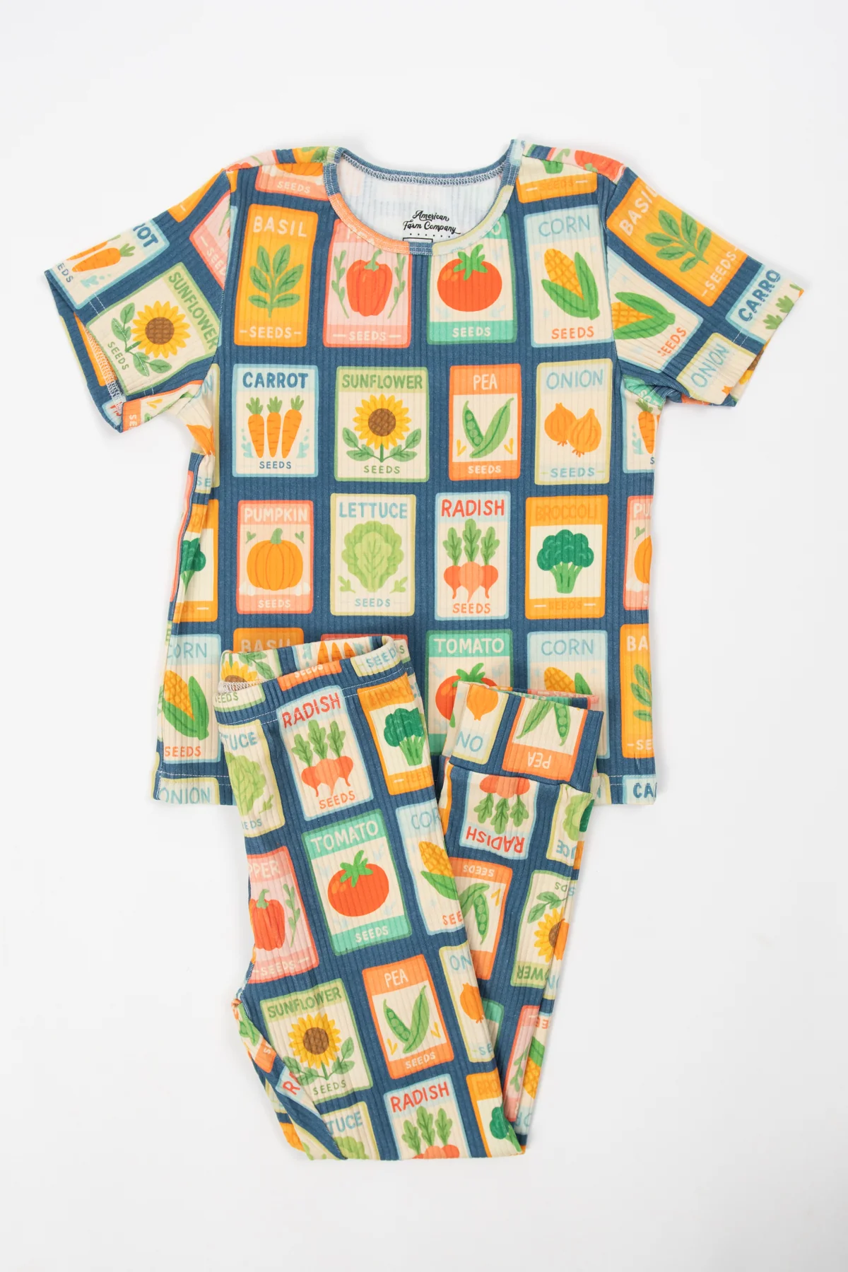 Garden Seed Toddler/Youth Ribbed Cotton Pajama Set - Image 4