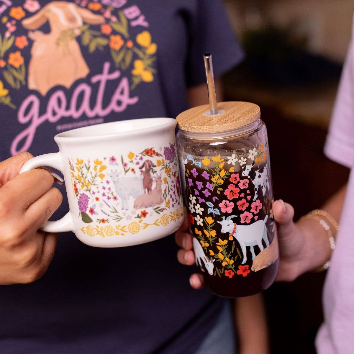Goat Folk Floral Mug - Image 5