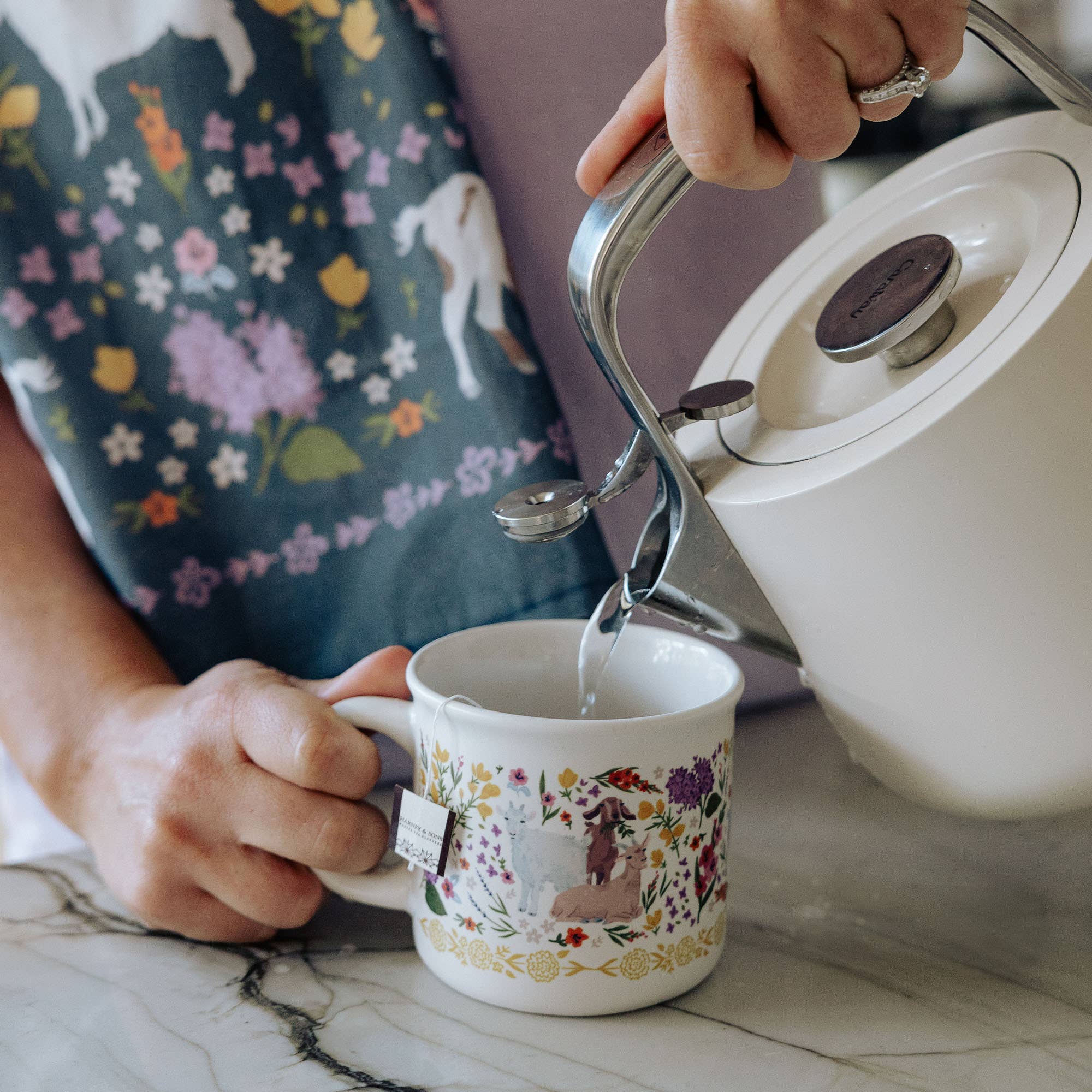 Goat Folk Floral Mug - Image 7