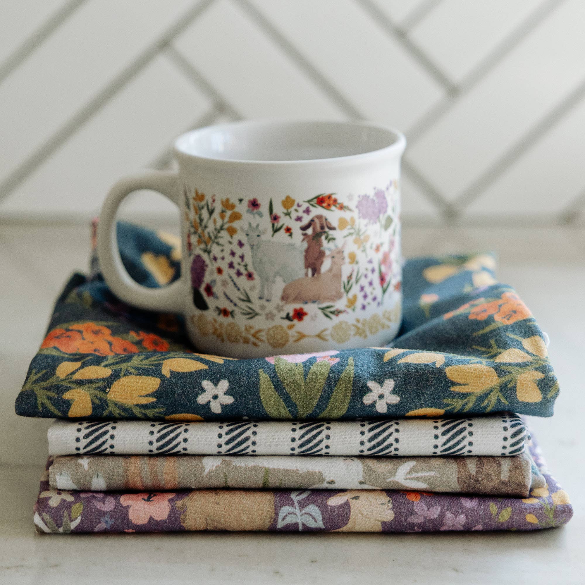 Goat Folk Floral Mug - Image 8