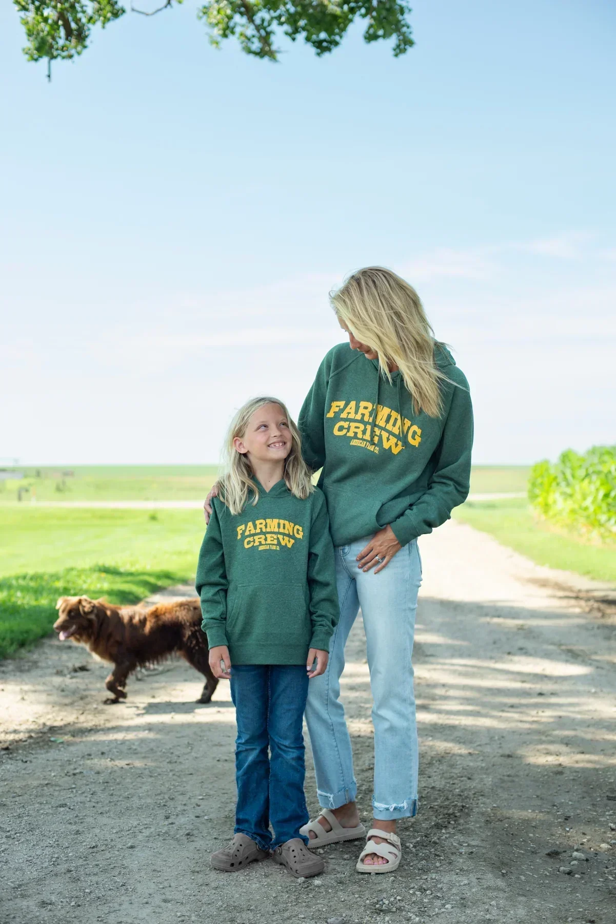 Green 'Farming Crew' Hoodie - Image 4