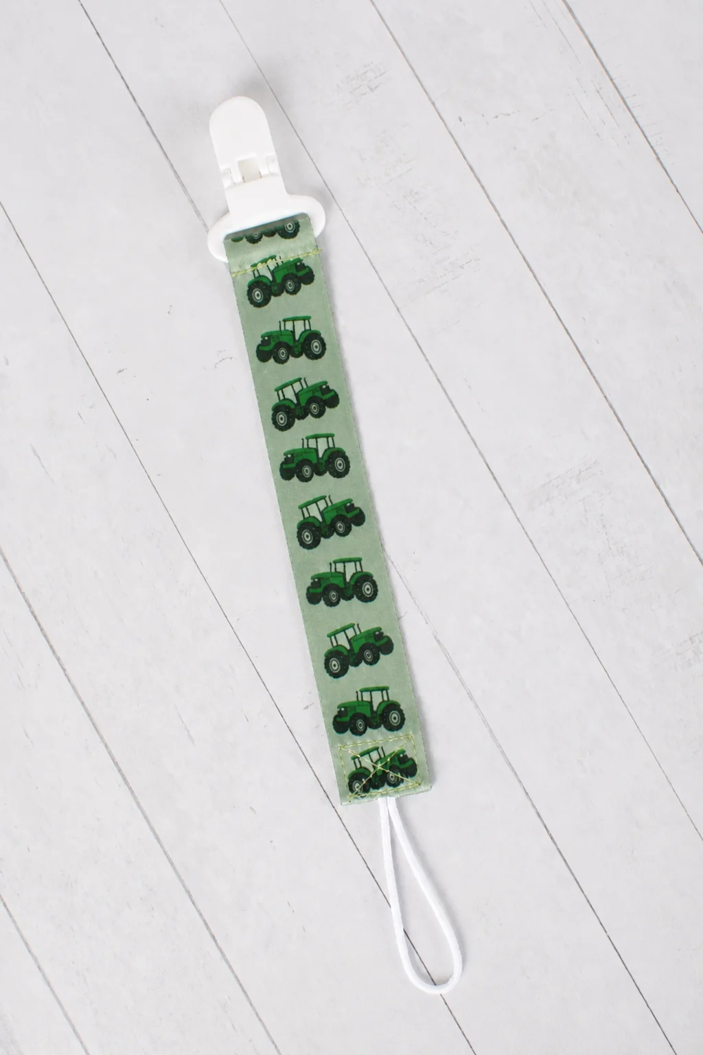 Green Tractor Paci Clip - Image 2