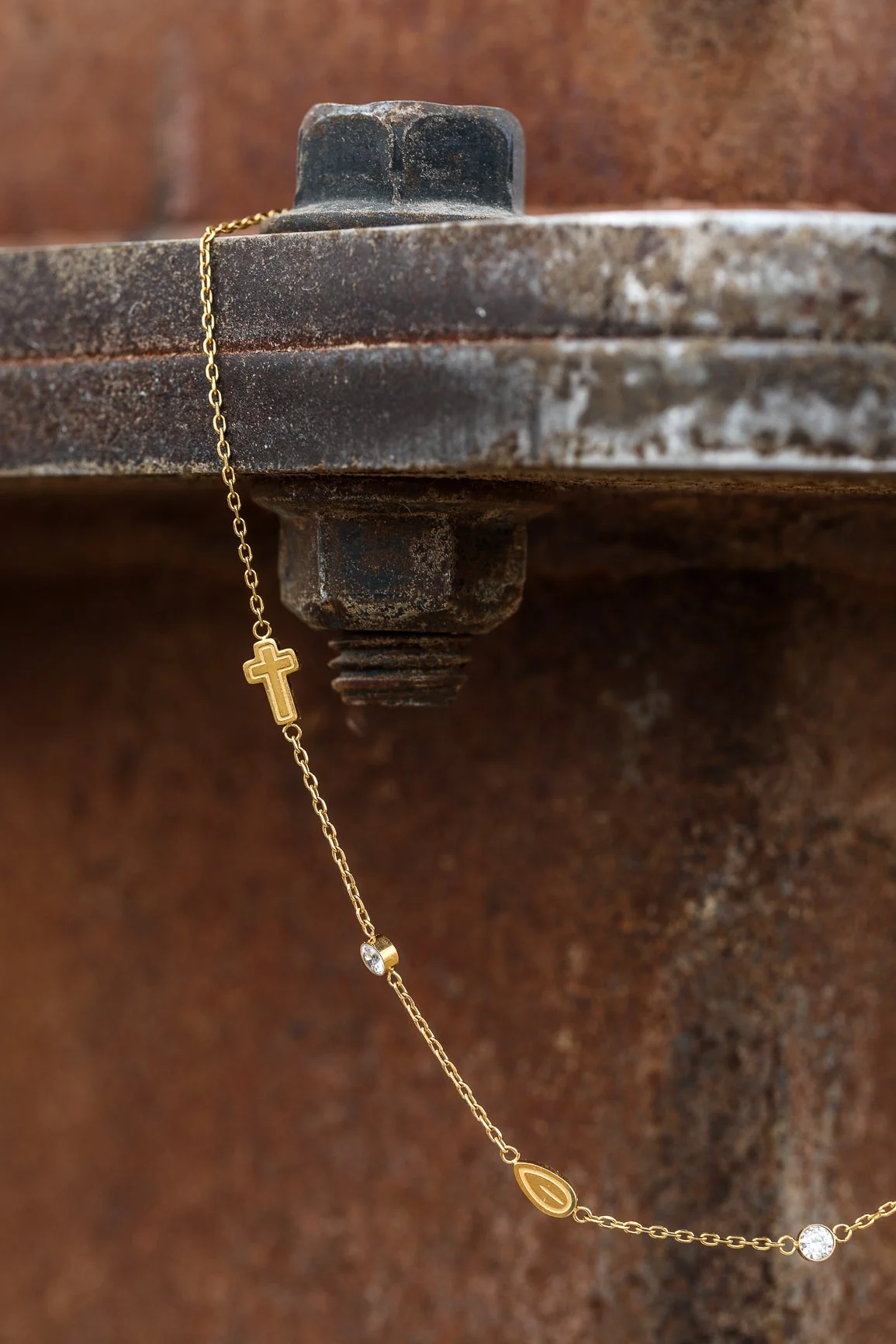 Heart of the Farm Stainless Steel 18k Gold Plated Waterproof Necklace - Image 5