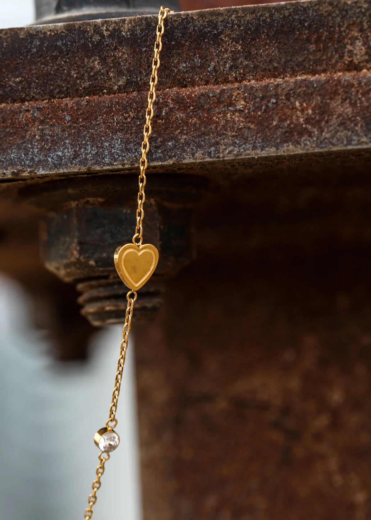Heart of the Farm Stainless Steel 18k Gold Plated Waterproof Necklace - Image 6