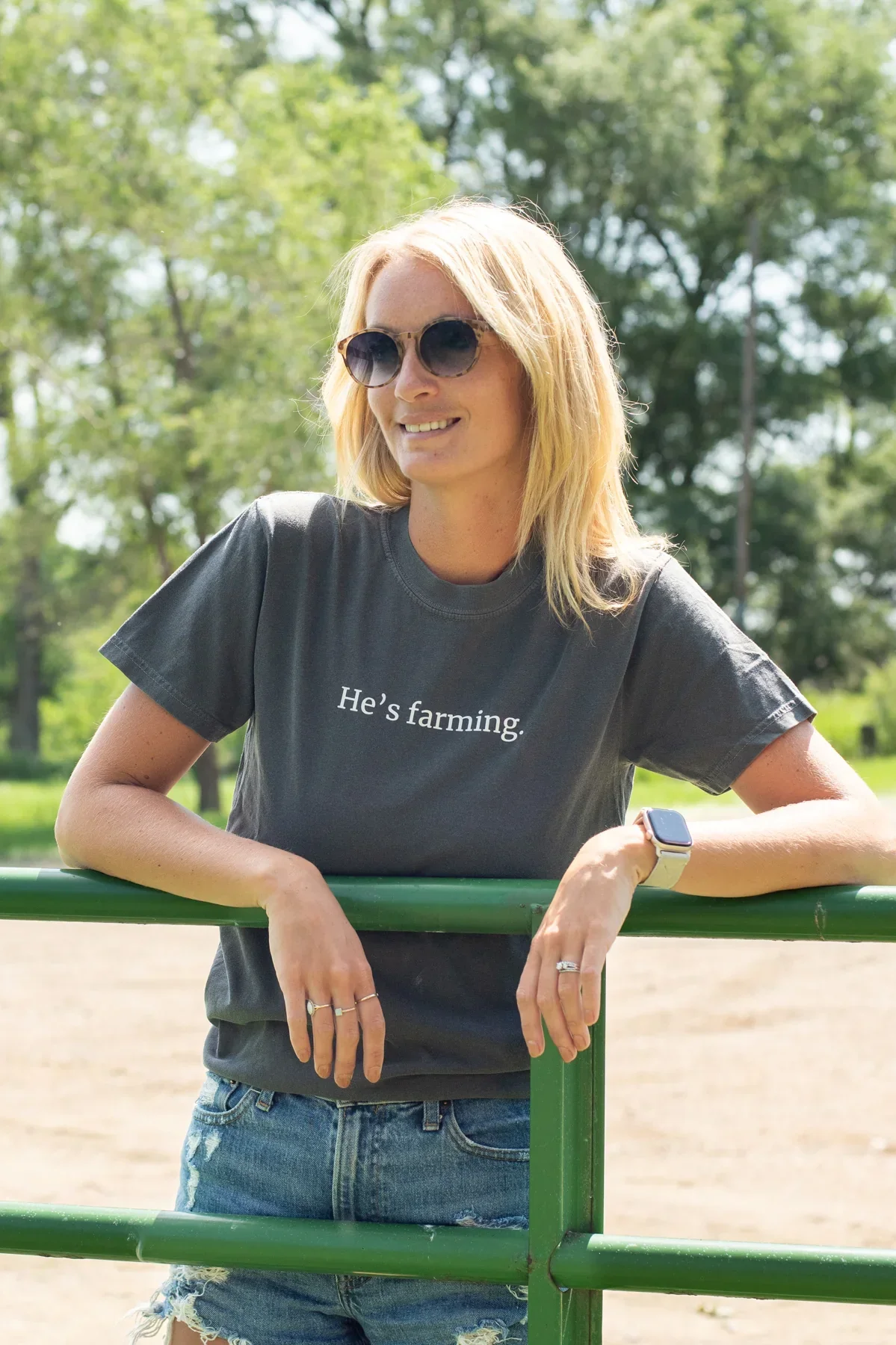 'He's Farming' Tee
