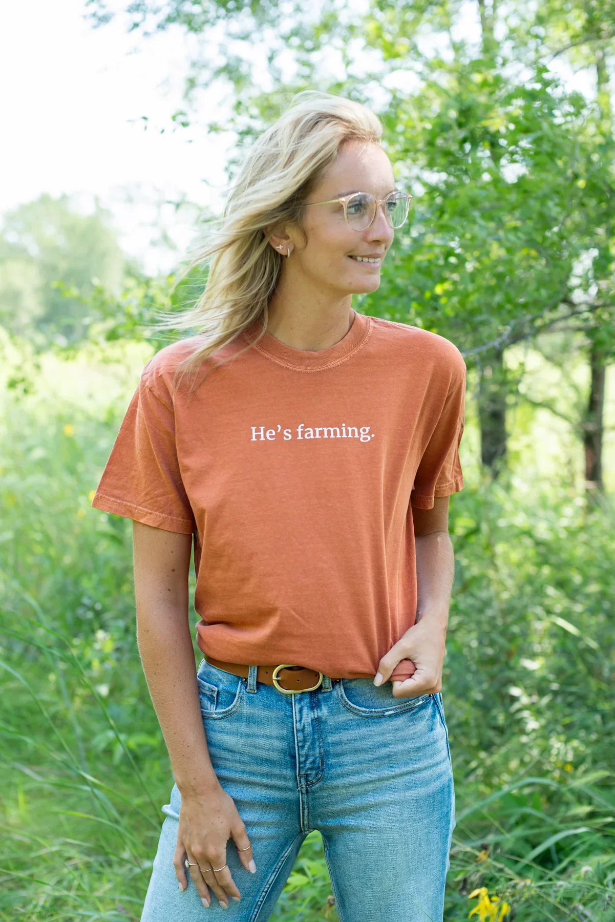 'He's Farming' Tee - Image 4