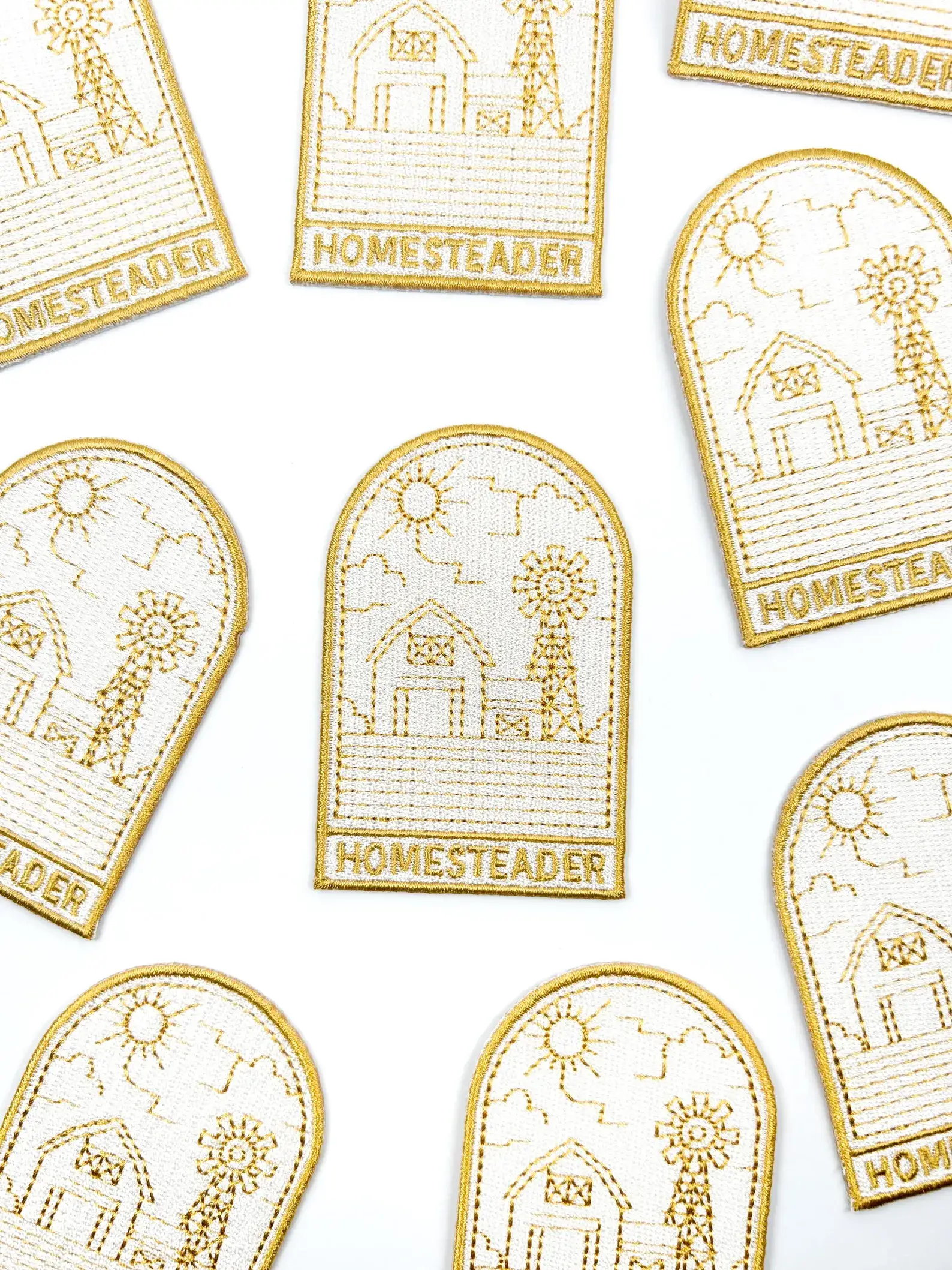 Homesteader' Embroidered Iron-On Patch - Image 2