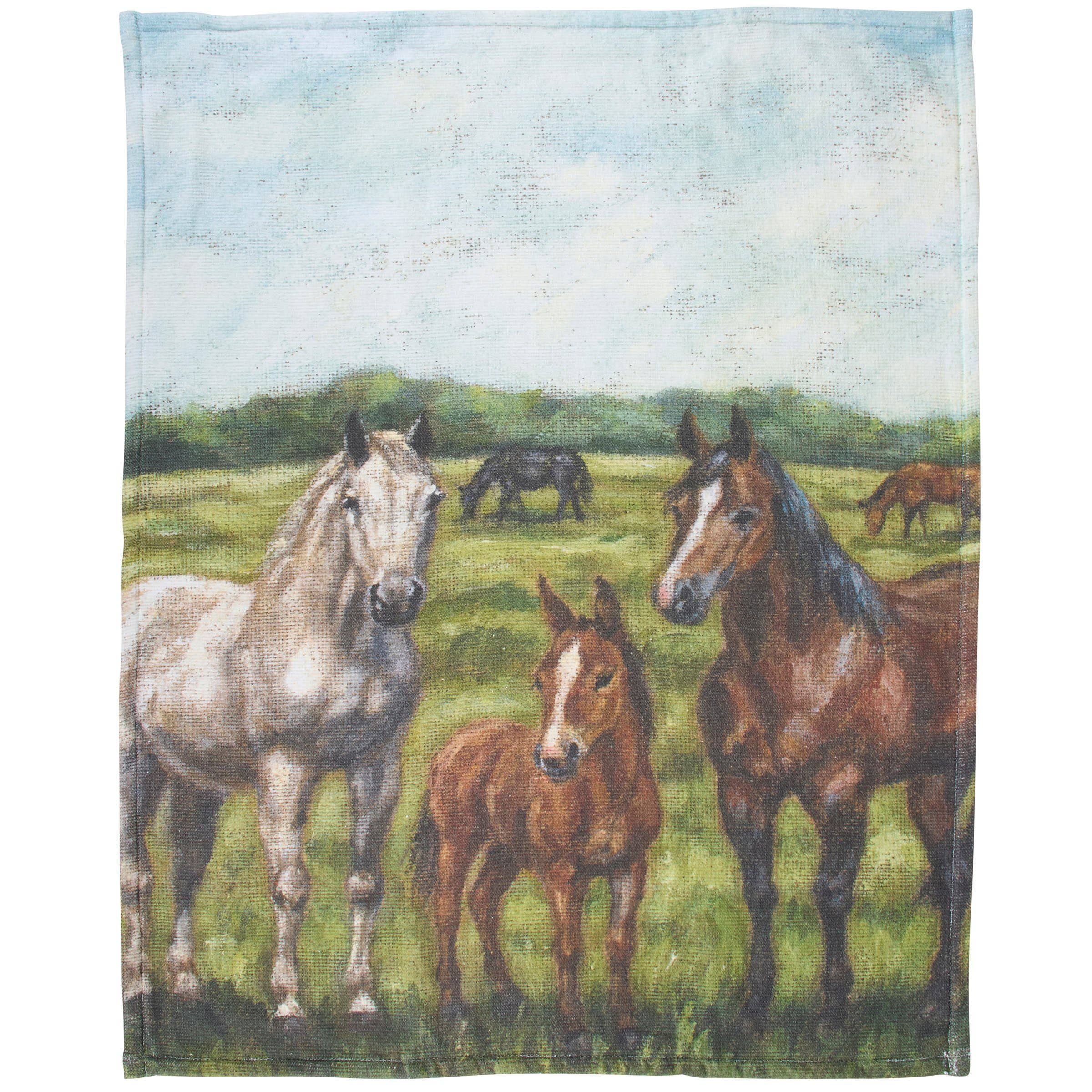 Horse Family Kitchen Towel - Image 3
