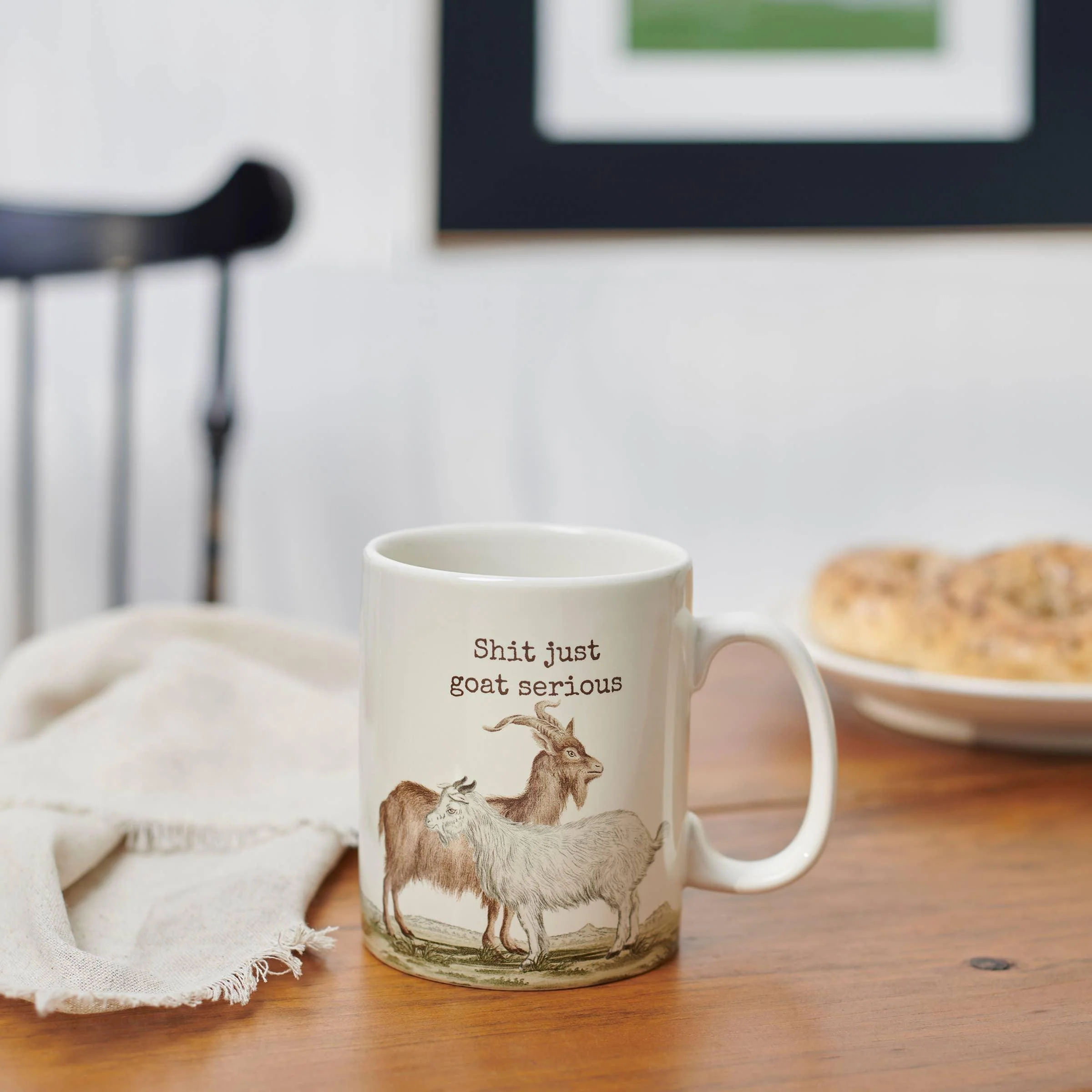 Shit Just Goat Serious' Mug - Image 3