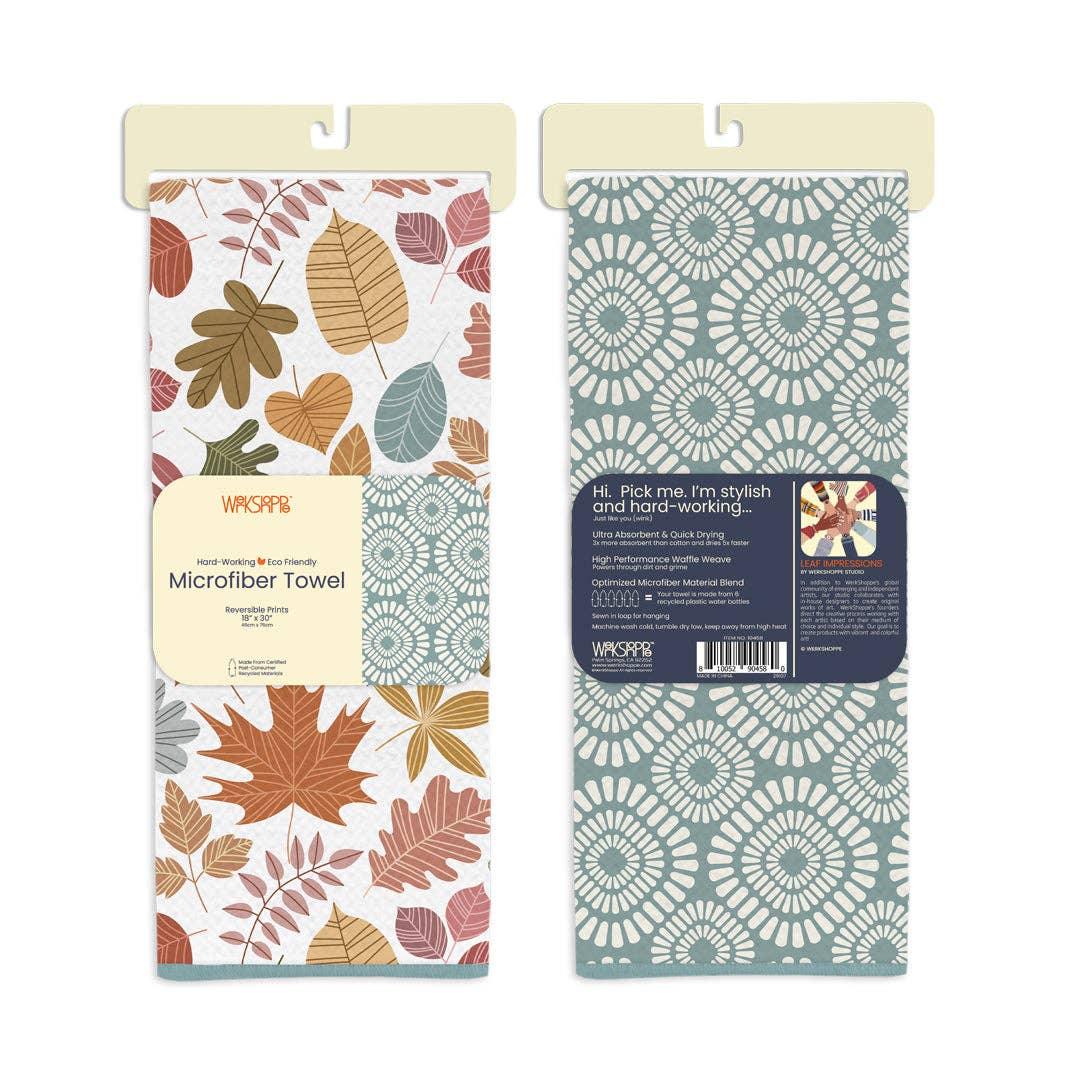 Leaf Impressions Microfiber Kitchen Towel - Image 2
