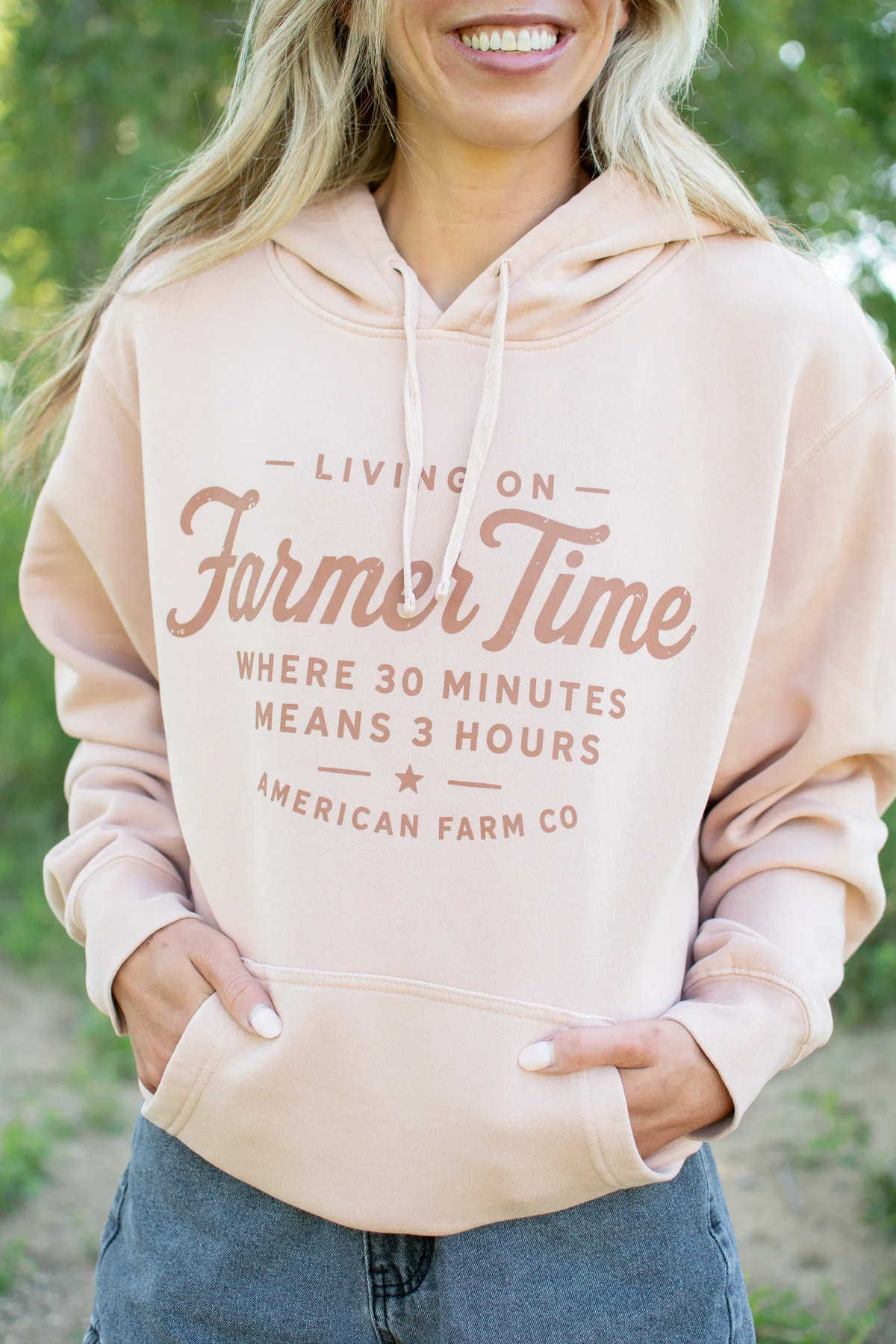 'Living on Farmer Time' Hoodie - Image 4