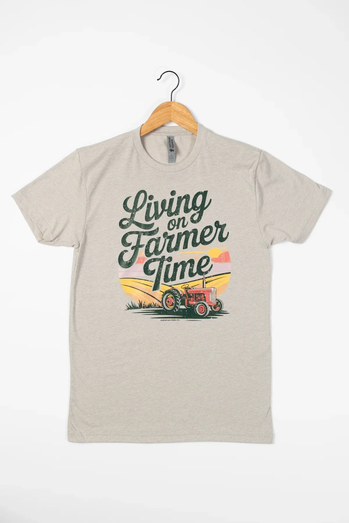 Living On Farmer Time' Essentials Tee - Image 3