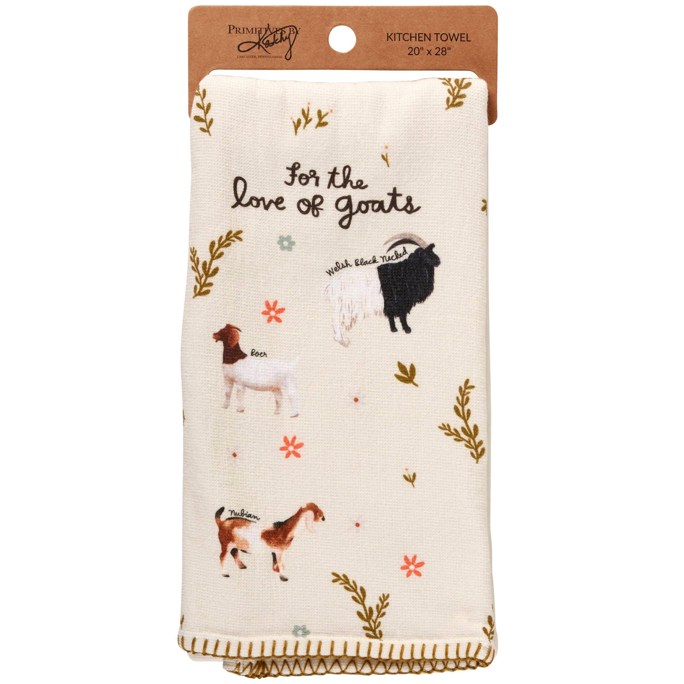 For The Love Of Goats' Kitchen Towel - Image 3
