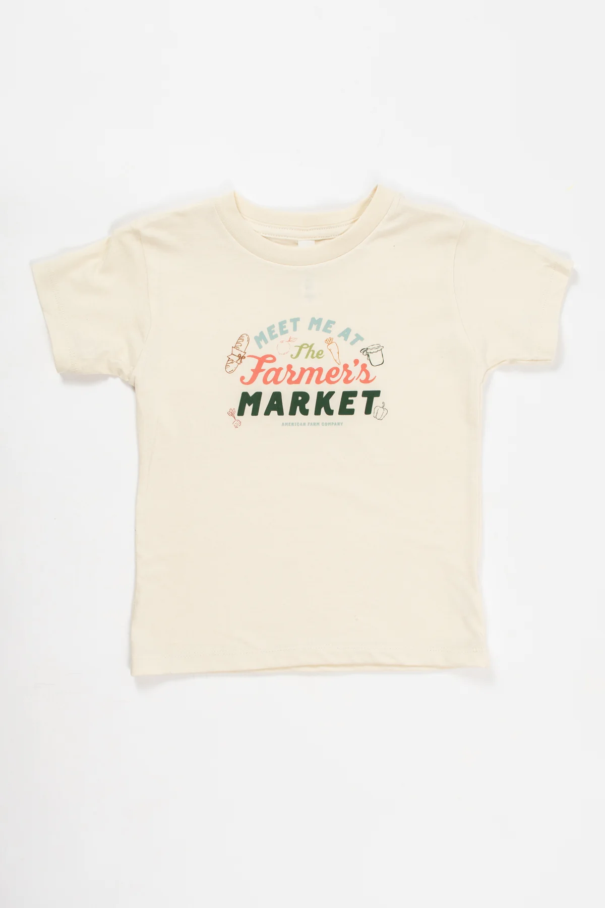 Meet Me at the Farmer's Market' Ivory Toddler/Youth Tee - Image 5