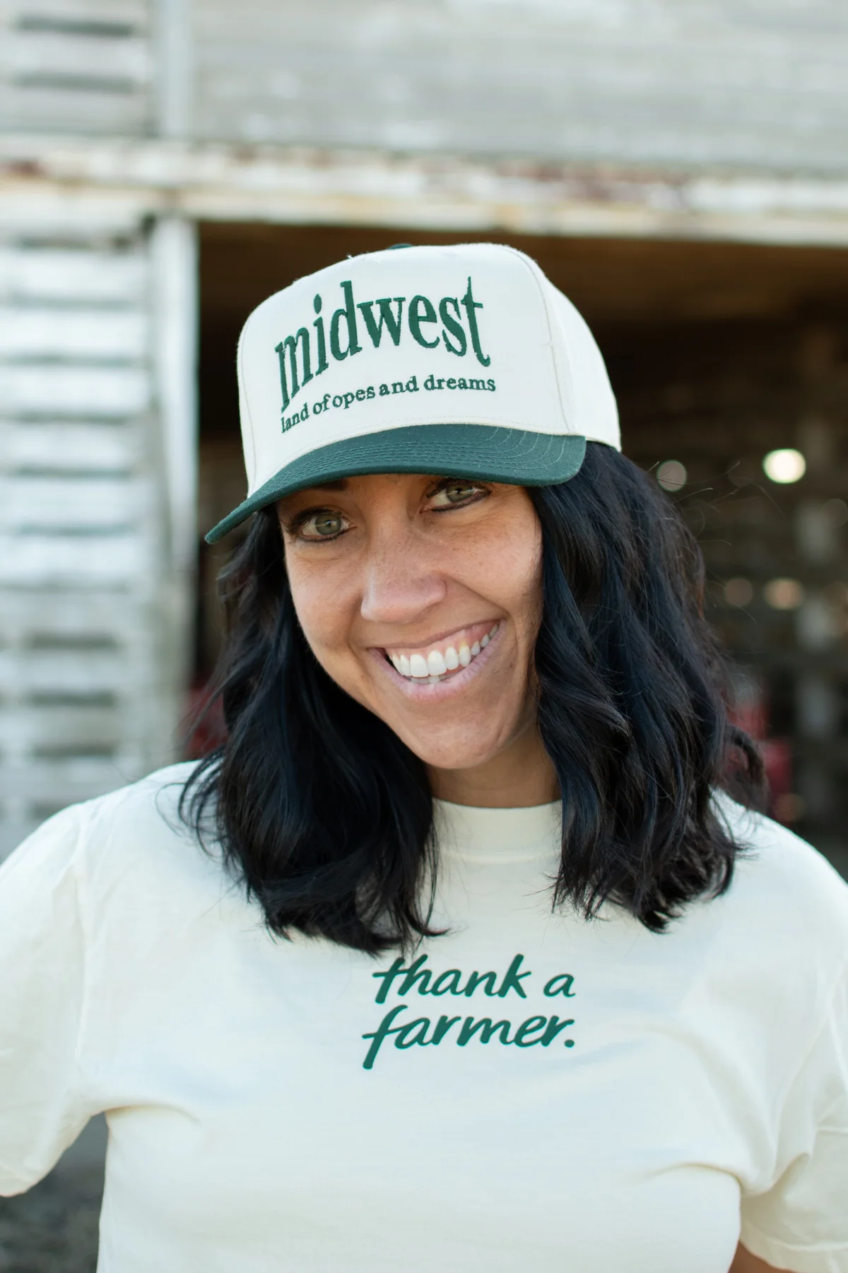 Midwest - Land of Opes and Dreams' Embroidered Trucker Hat - Image 3