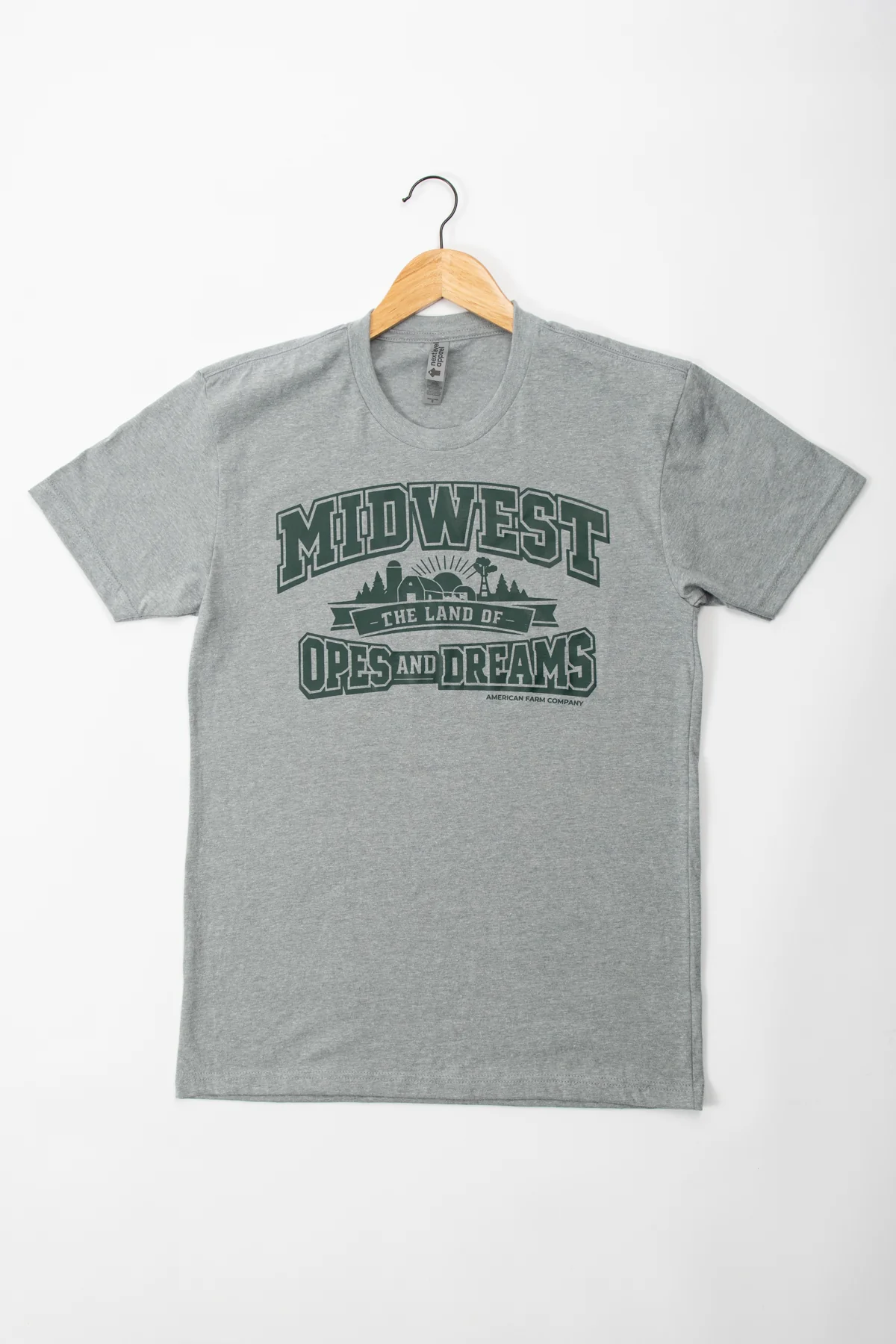 Midwest - Land of Opes and Dreams' Gray Essentials Tee - Image 3