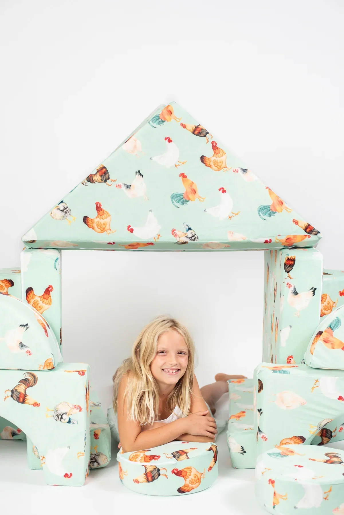 Mint Chicken Kids 14pc Foam Couch - Image 4