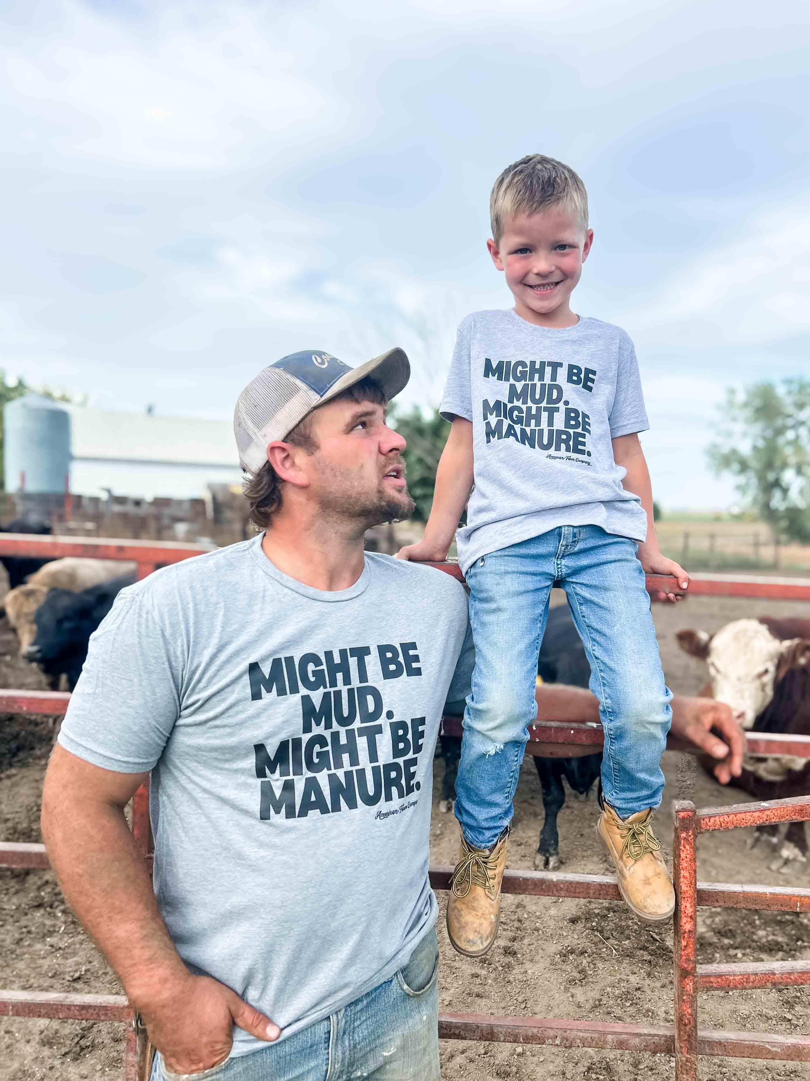Mud or Manure Gray Essentials Tee - Image 4