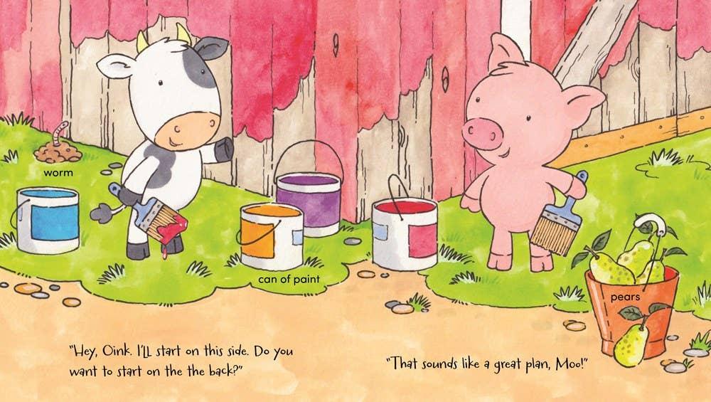 Oink and Moo Paint a Barn Board Book - Image 4