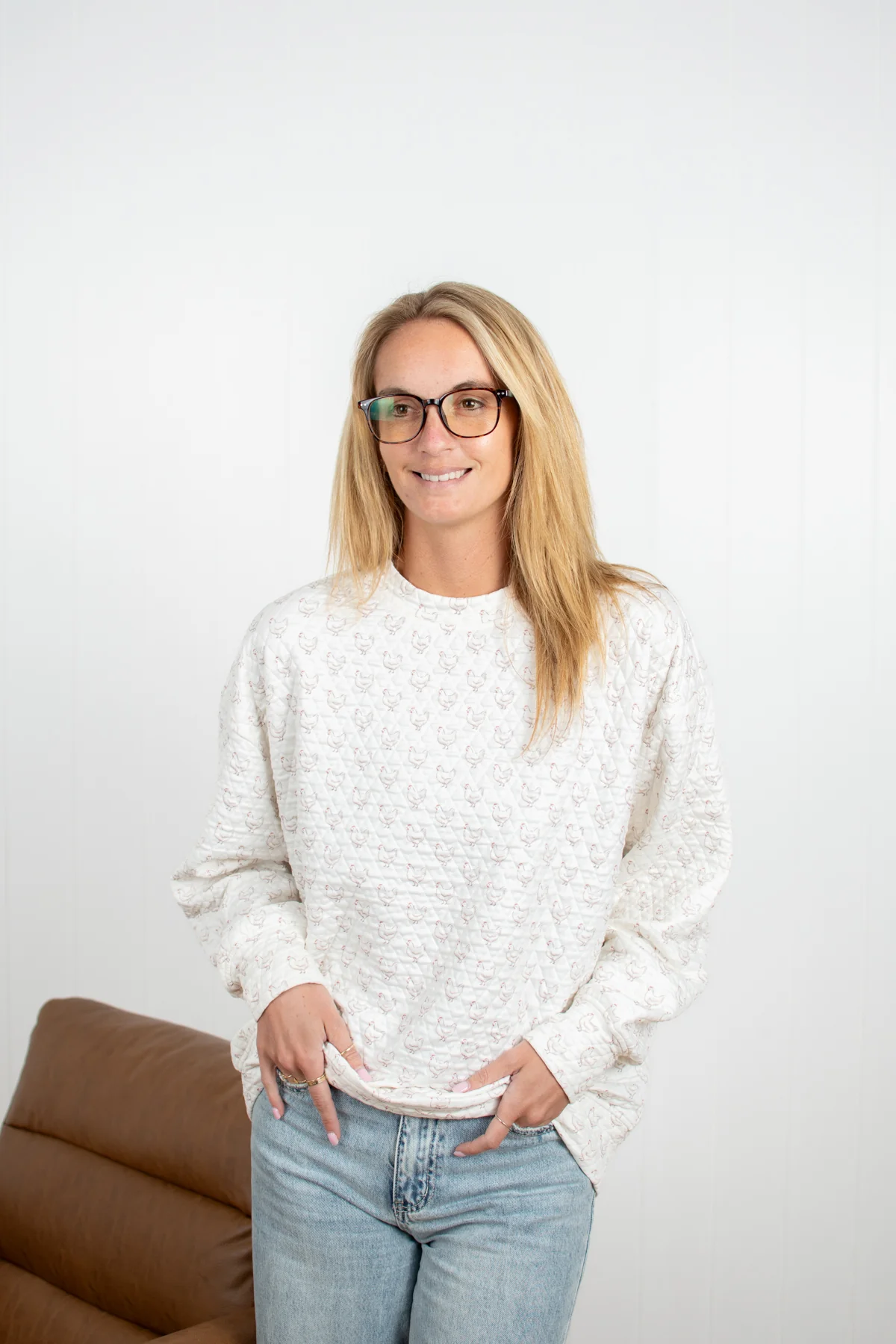 Oversized Quilted Chicken Sweater - Image 11