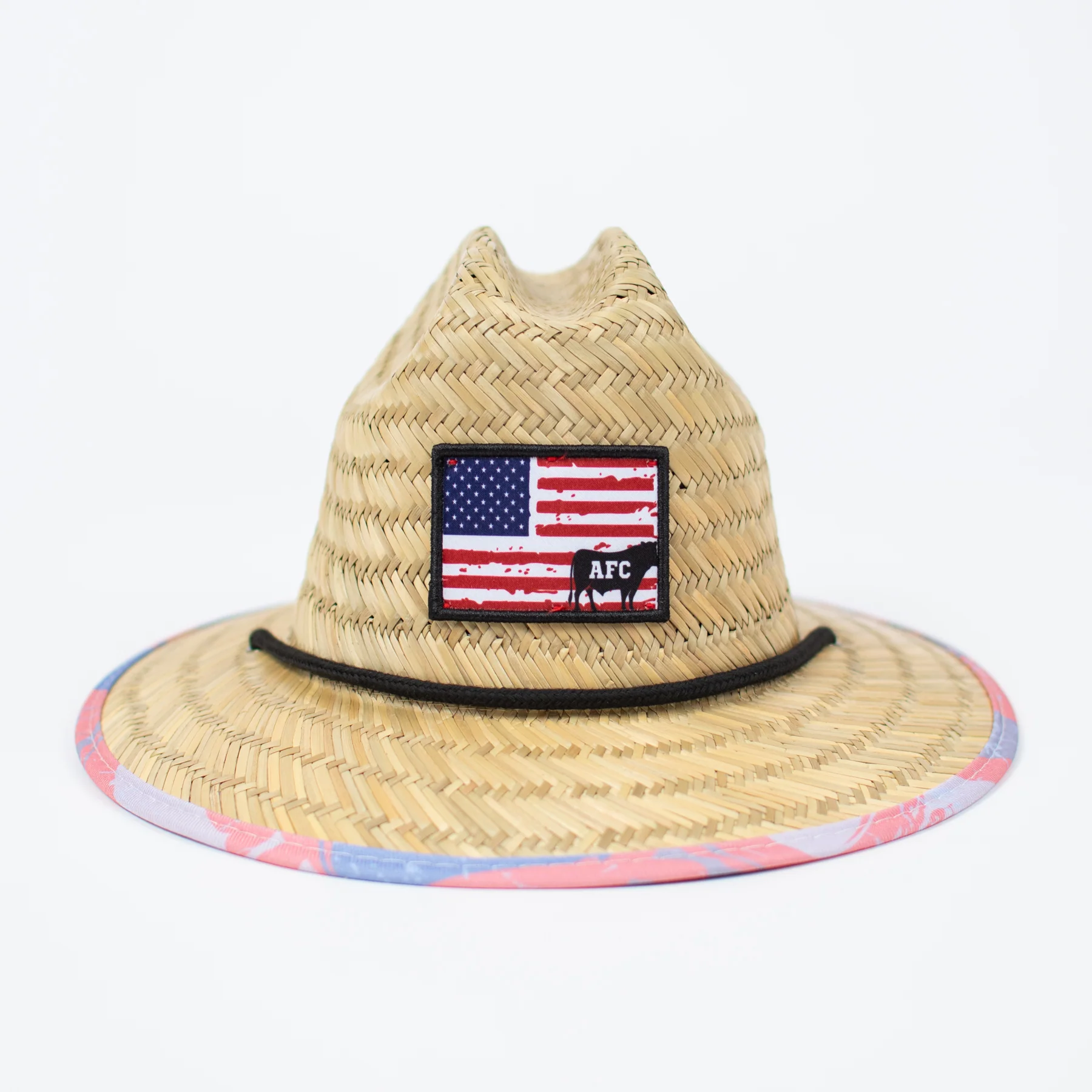 Patriotic Cow Camo™ Kids Straw Hat - Image 3