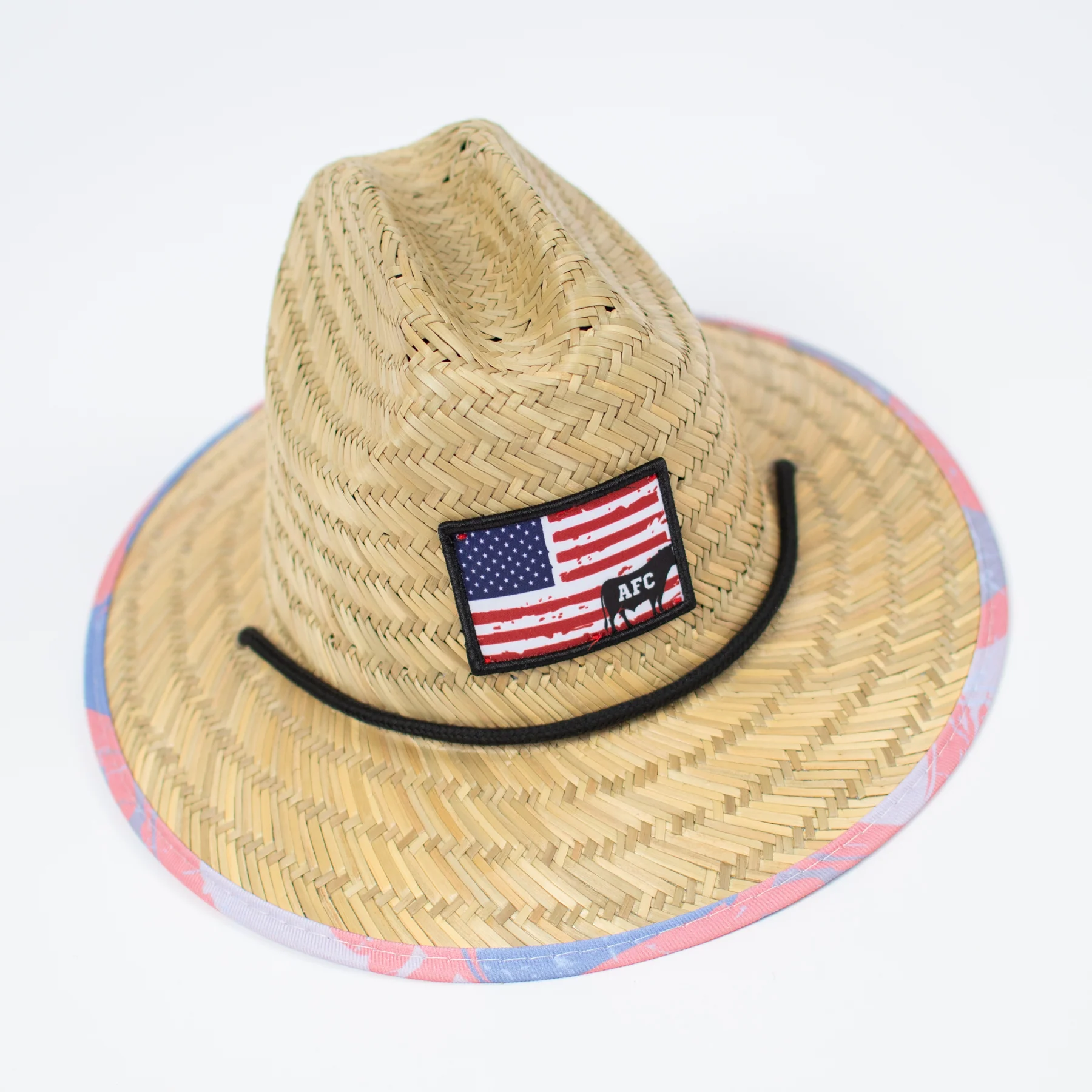 Patriotic Cow Camo™ Kids Straw Hat - Image 4