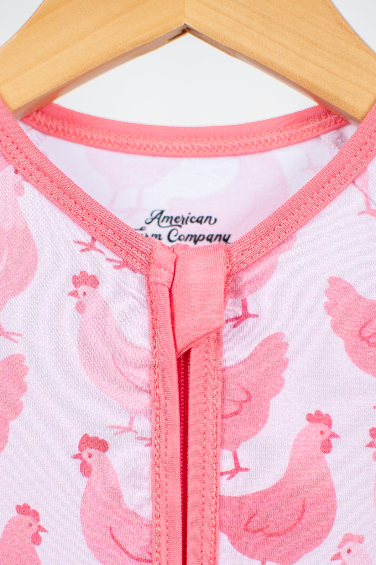Pink Chicken Baby Bamboo Zippy - Image 2