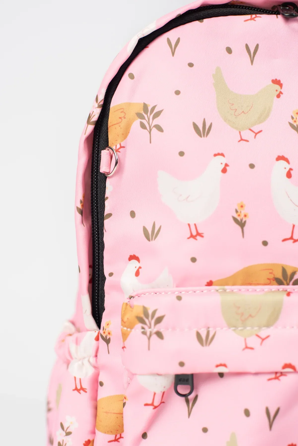 Pink Cottage Chicken Backpack - Image 7