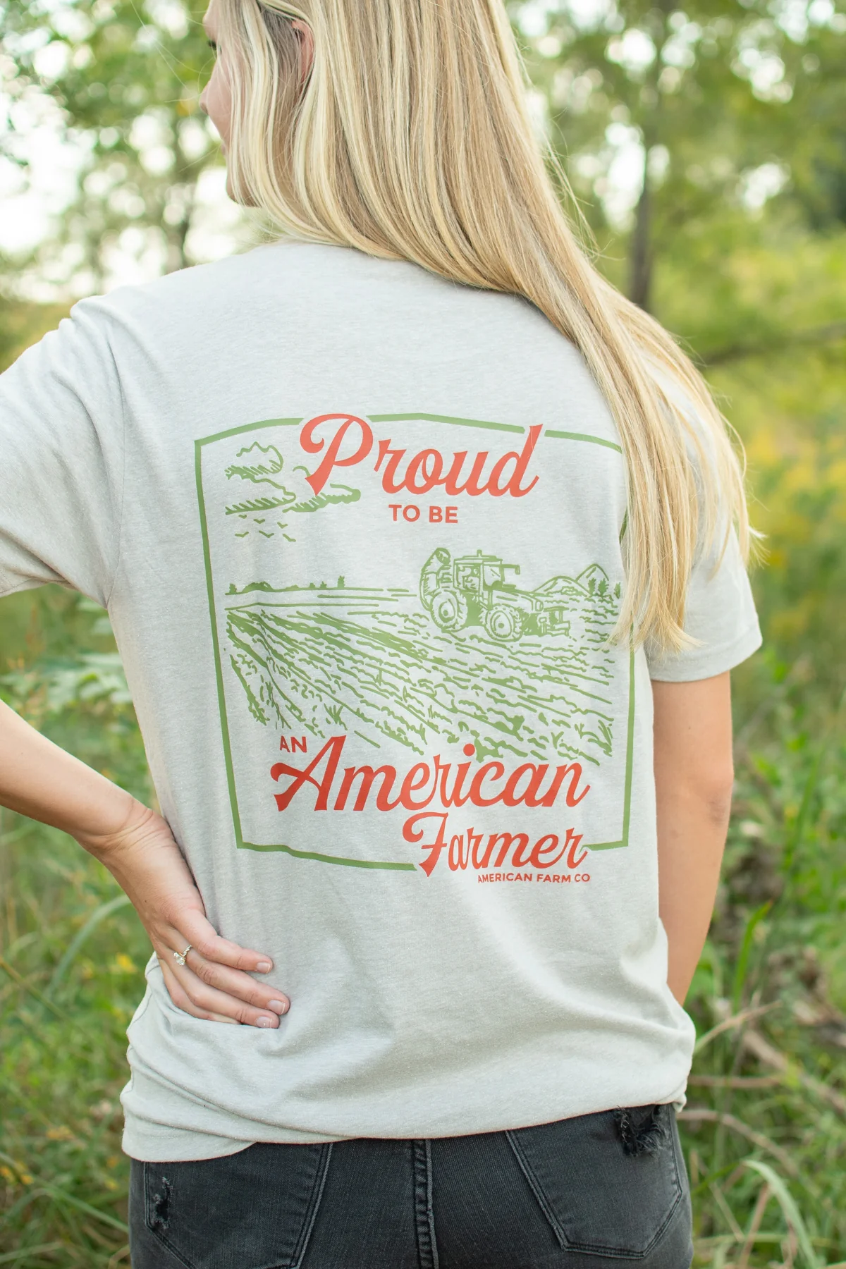 Proud American Farmer Stone Essentials Tee - Image 3