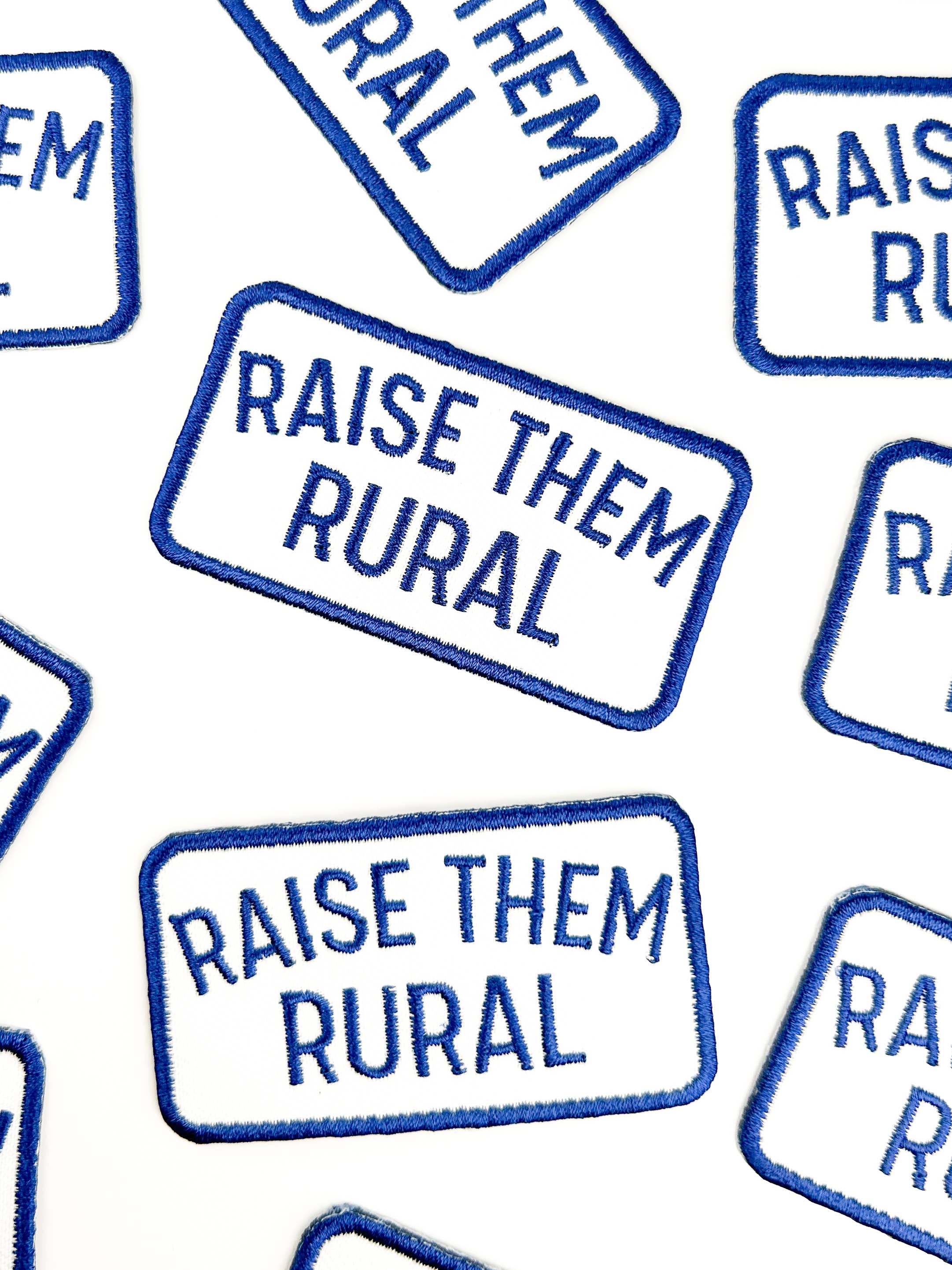 Raise them Rural' Embroidered Iron-On Patch - Image 5