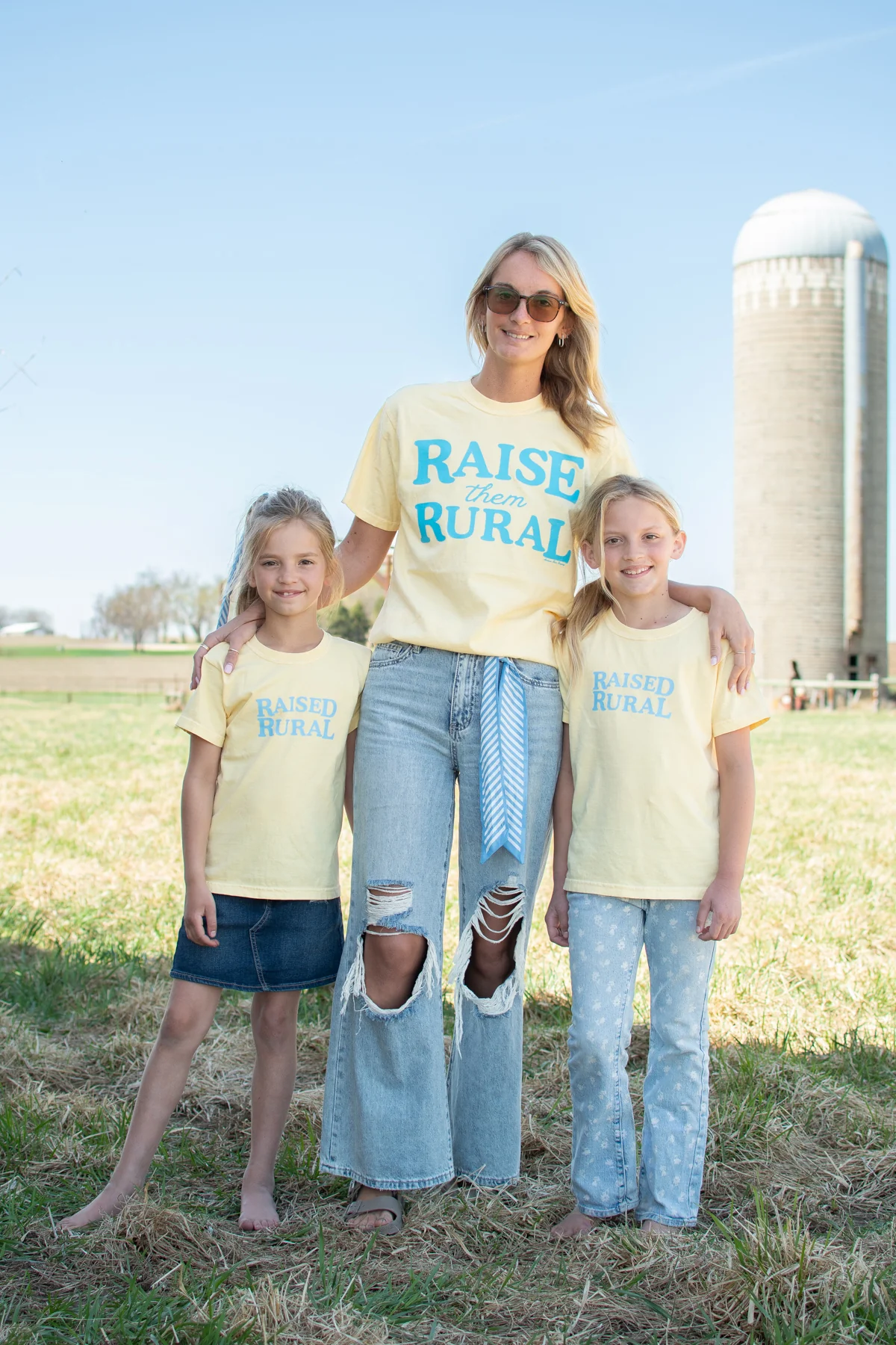 Raised Rural' Toddler/Youth Yellow Tee - Image 3