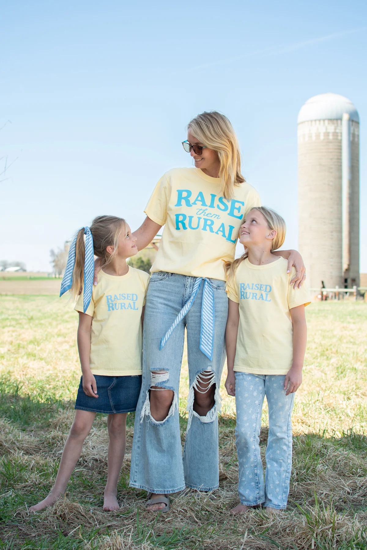 Raised Rural' Toddler/Youth Yellow Tee - Image 4