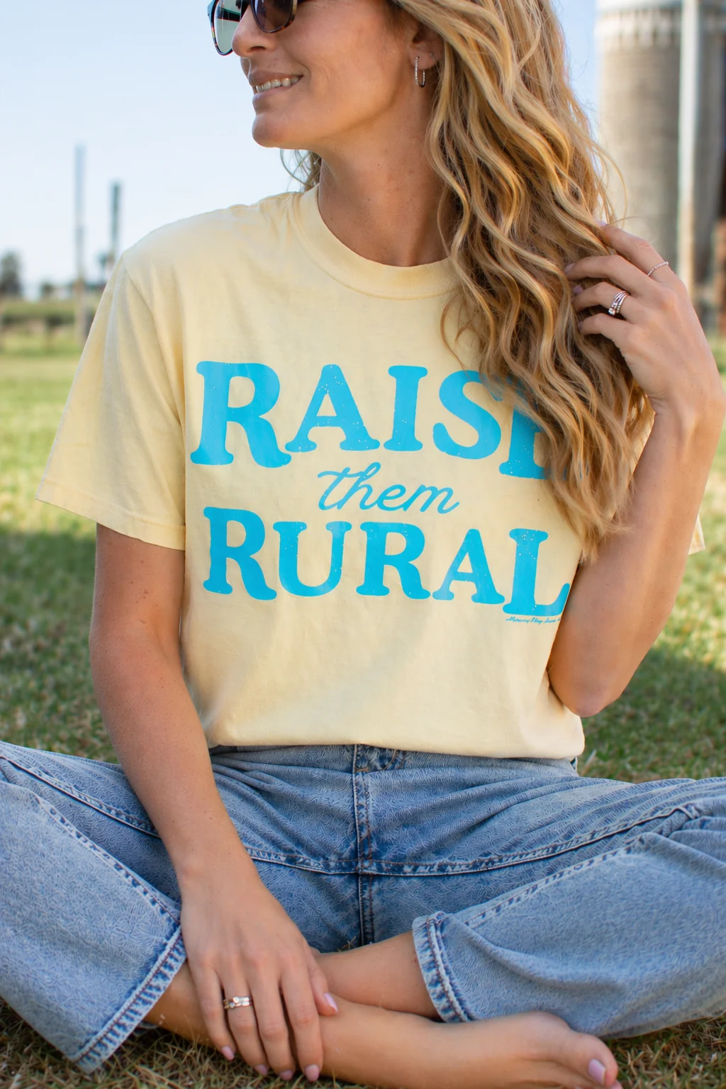 Raise them Rural' Yellow Tee - Image 6