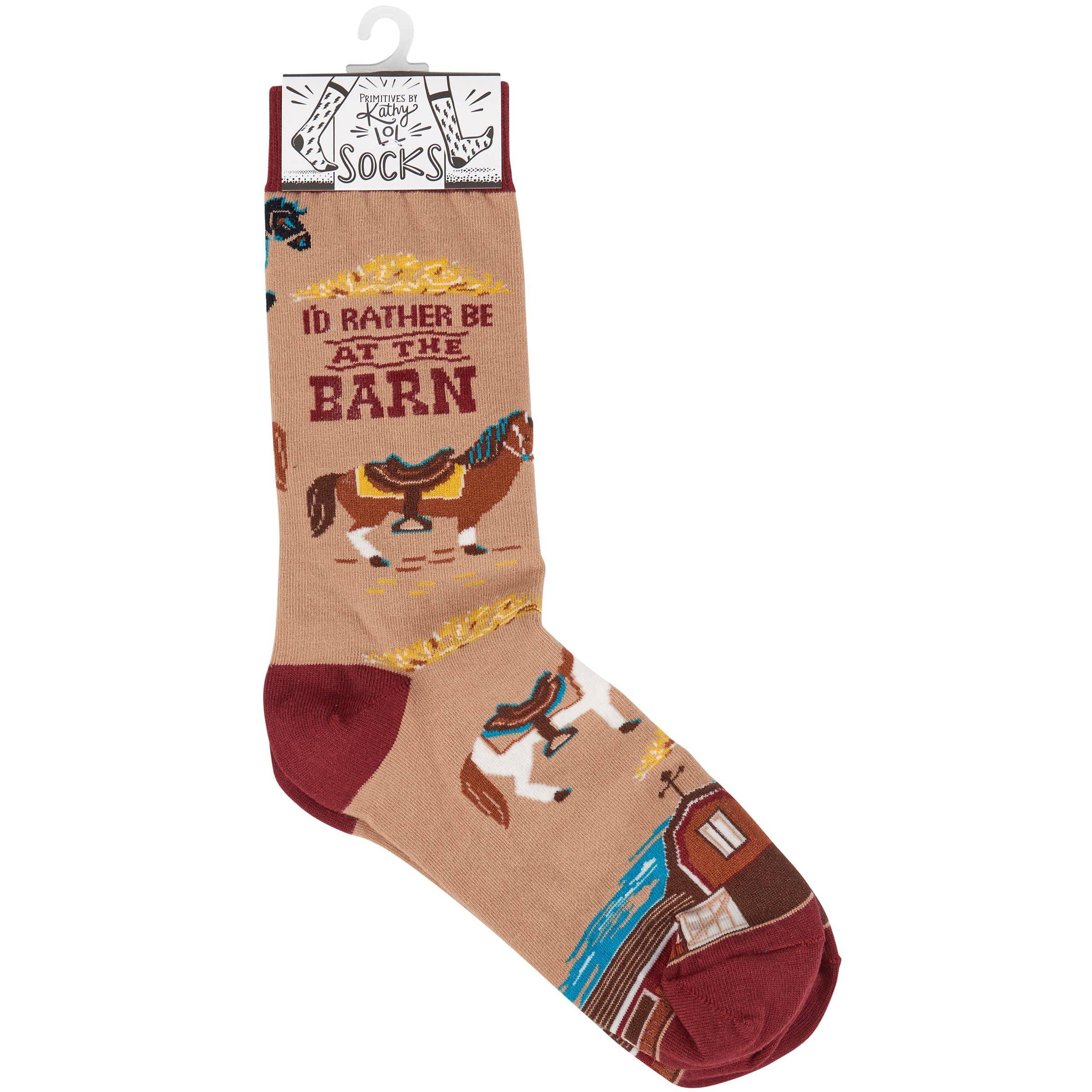 I'd Rather Be At The Barn' Socks - Image 4