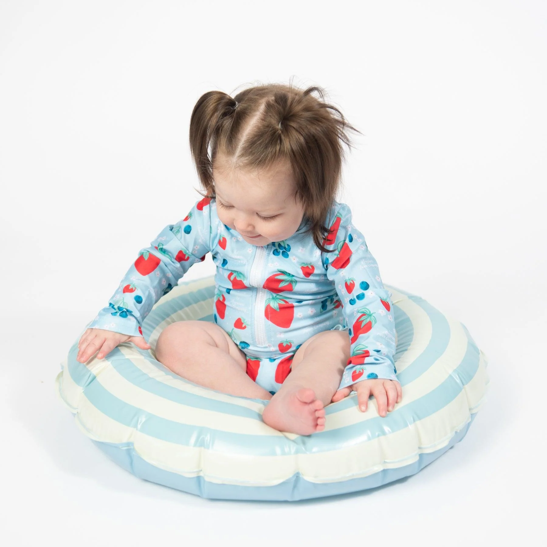 Red, White, & Blue Fruit Baby Longsleeve Swimsuit - Image 4