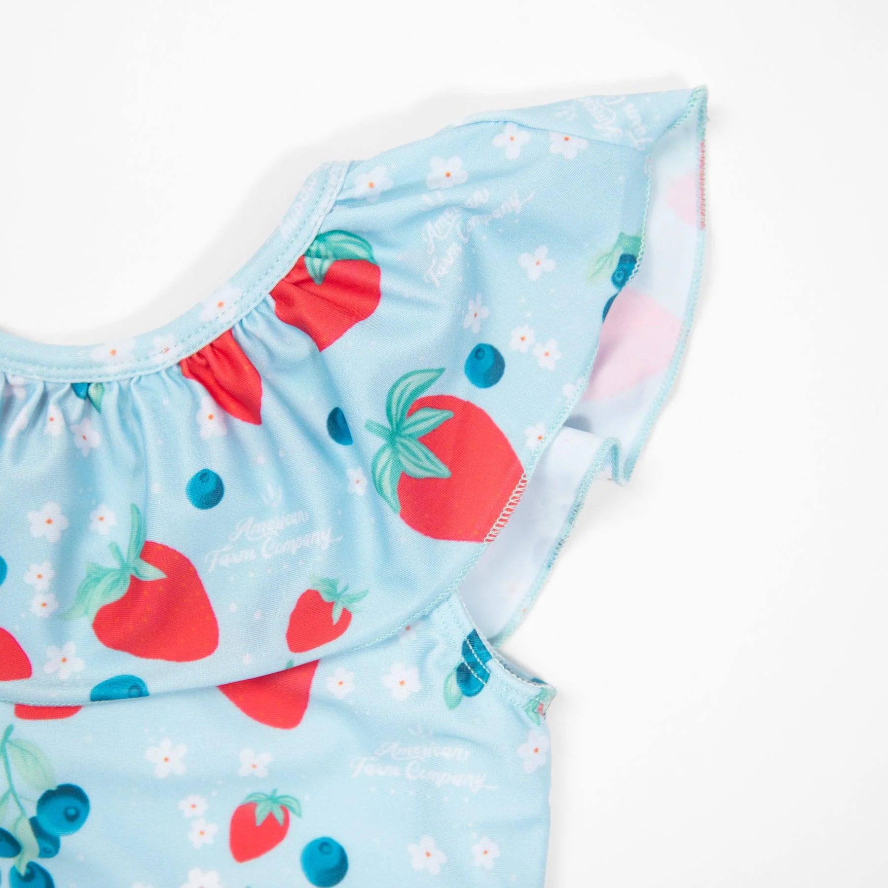 Red, White, & Blue Baby Ruffle Swimsuit - Image 4