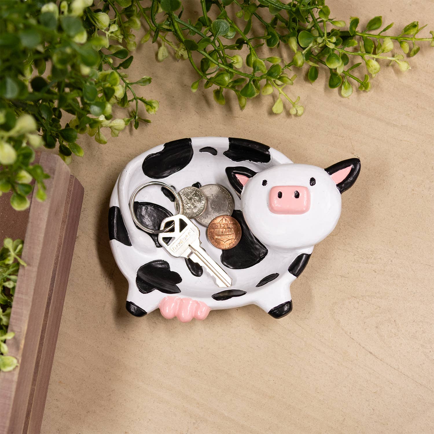 Black & White Cow Trinket Dish - Image 2