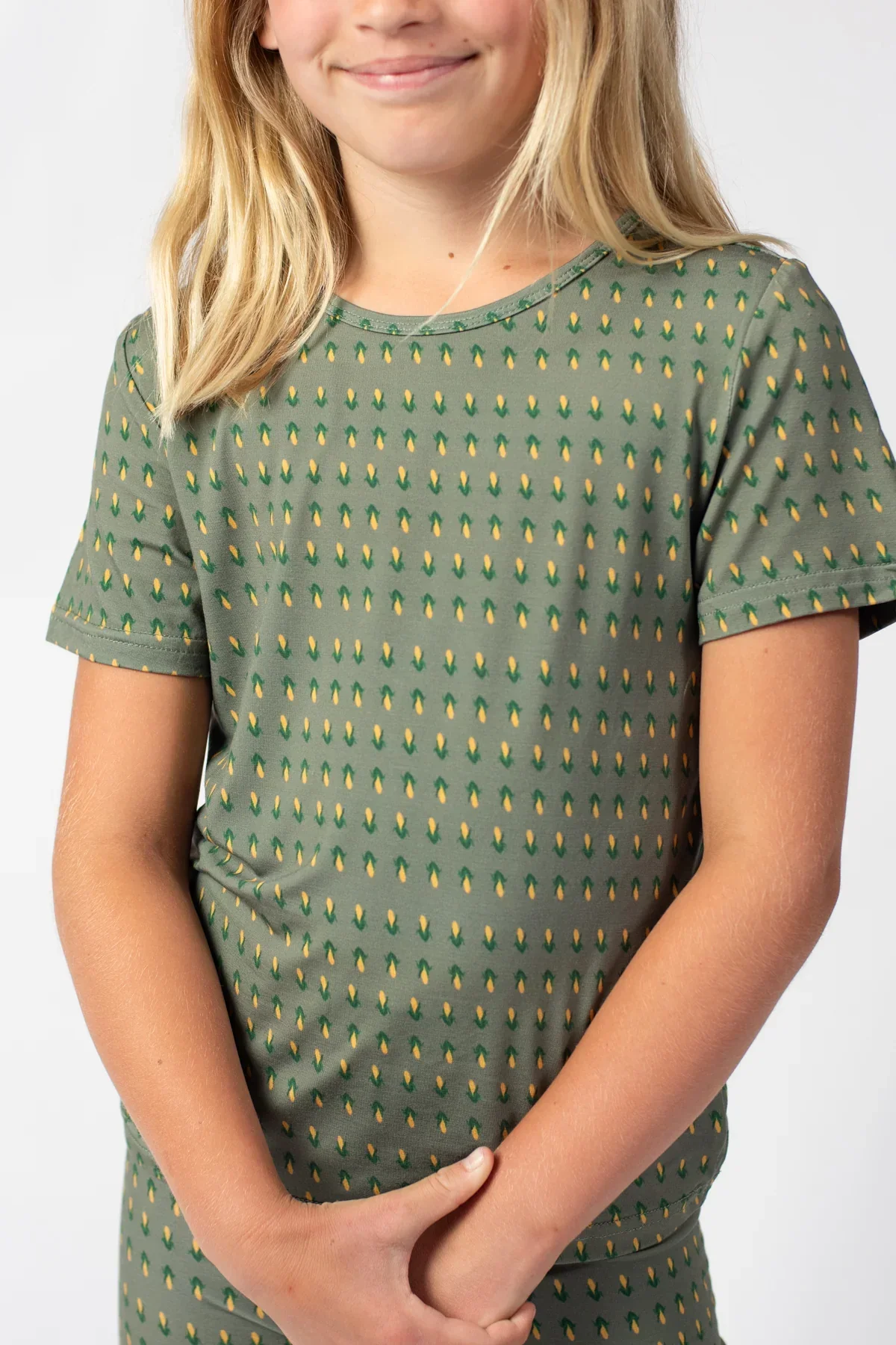 Retro Corn Toddler/Youth Bamboo Pajama Set - Image 4