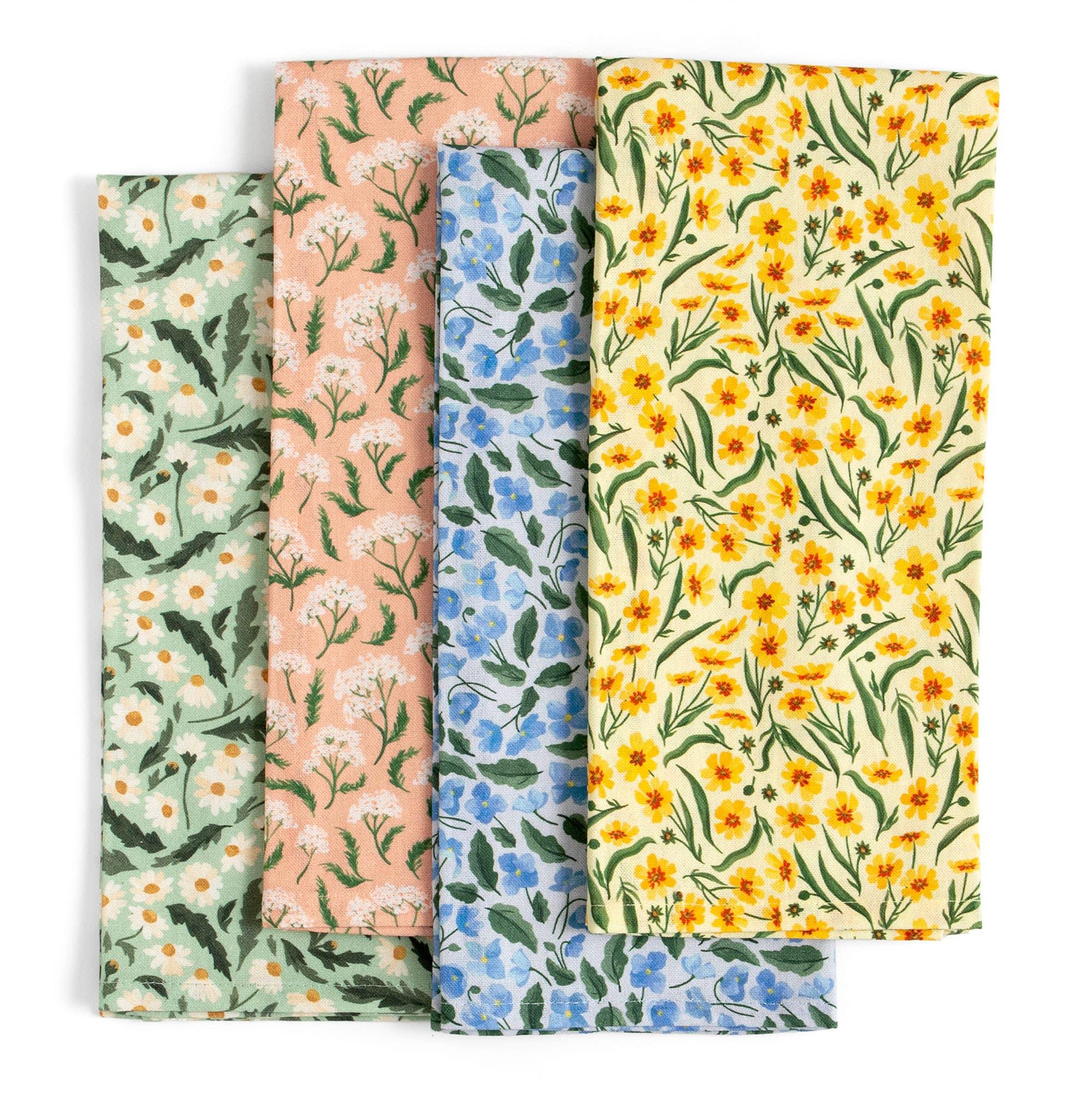 Roadside Blooms Floral Kitchen Towel - Set of 4 - Image 3