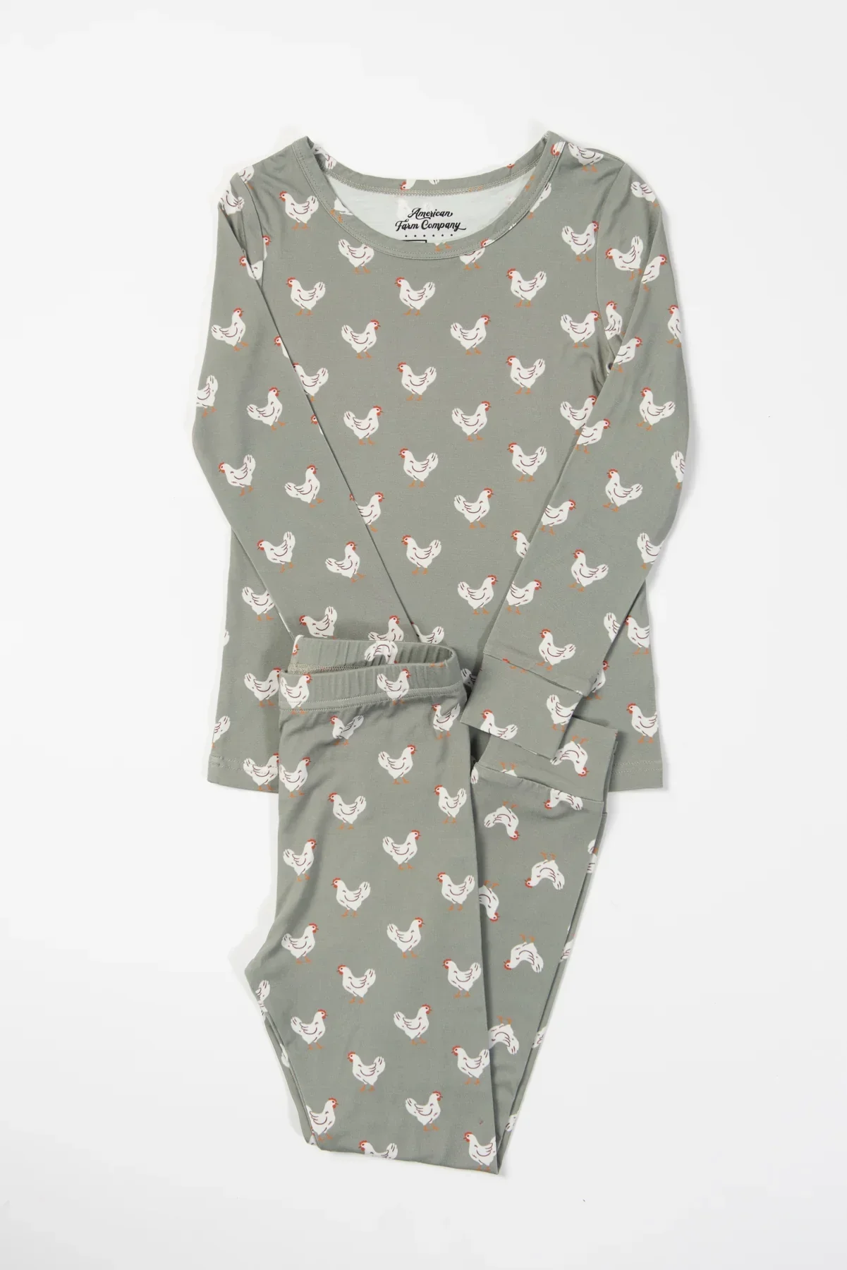 Sage Chickens Toddler/Youth Bamboo Pajama Set - Image 5