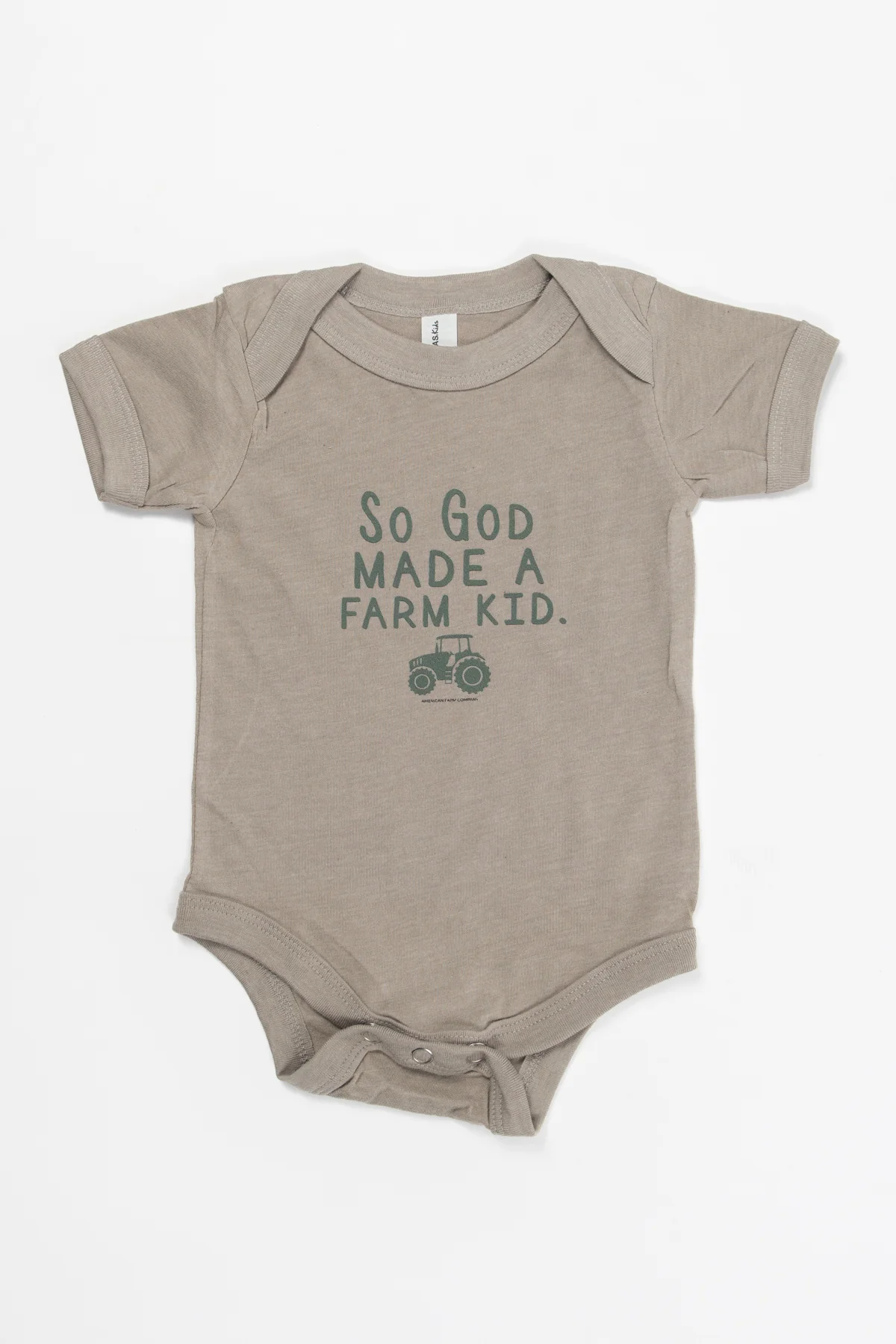 So God Made a Farm Kid' Tractor Onesie - Image 2