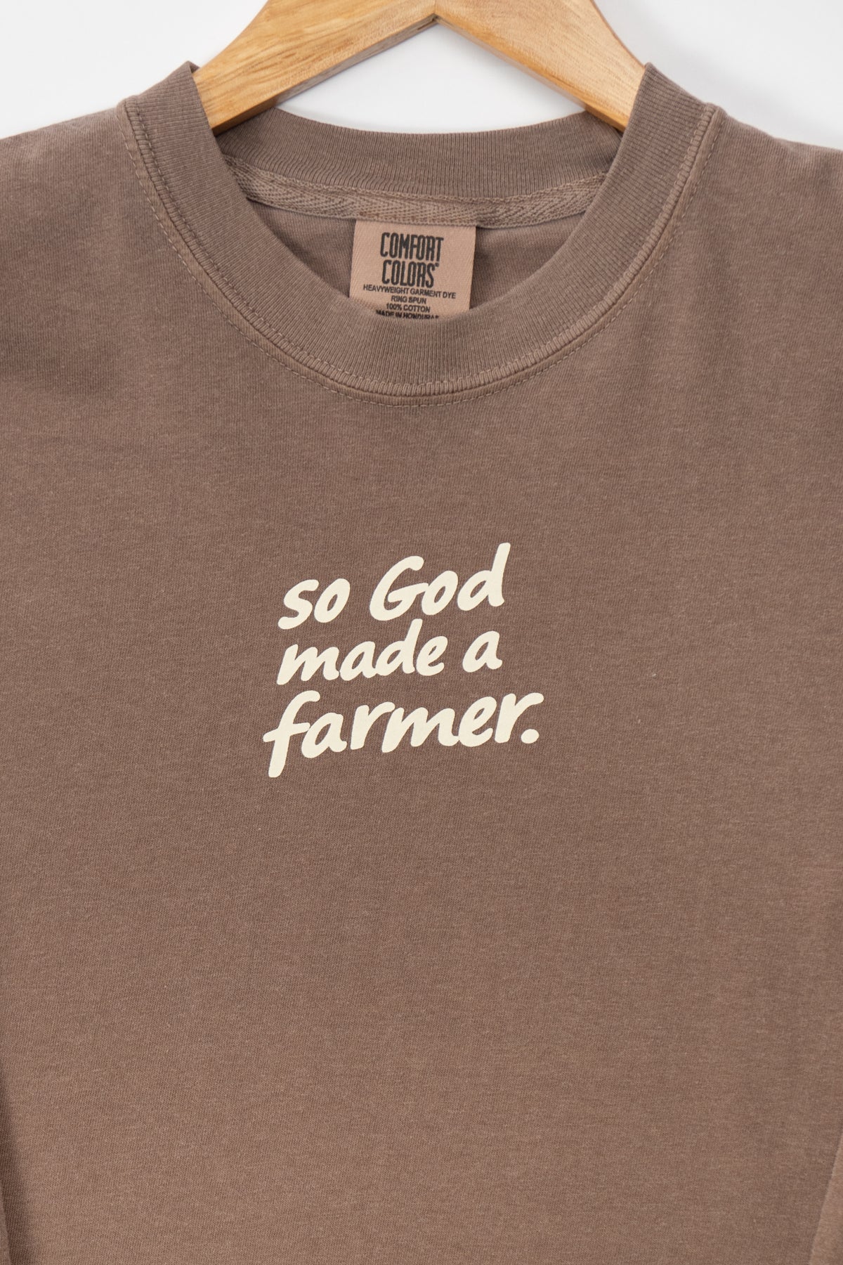 So God made a Farmer.' Brown Long Sleeve - Image 8