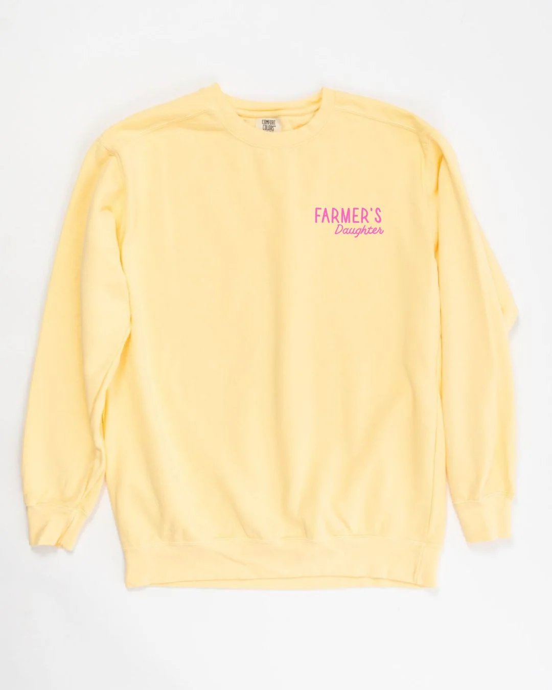 So God Made a Farmer's Daughter' Yellow Crewneck - Image 4