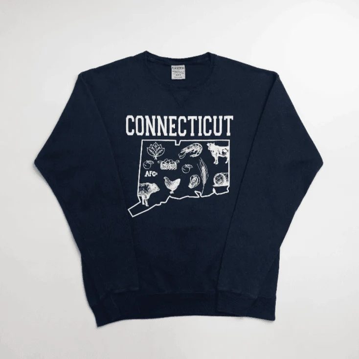 Connecticut - State Agriculture Navy Crewneck