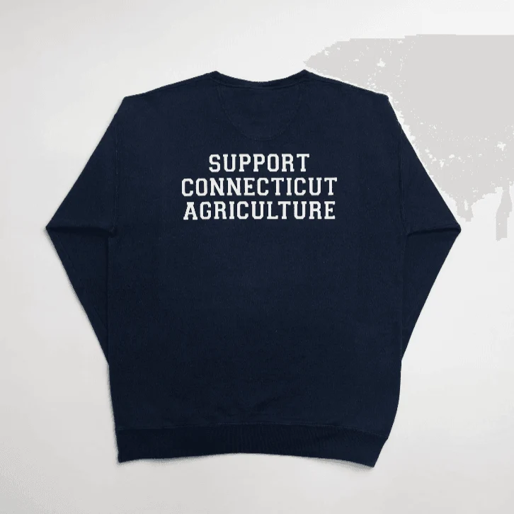 Connecticut - State Agriculture Navy Crewneck - Image 2