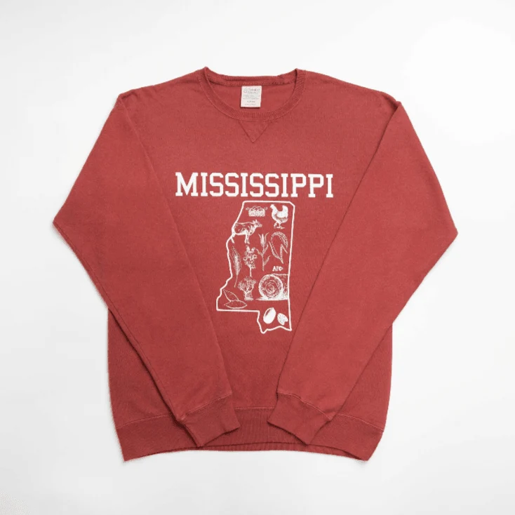 Mississippi - State Agriculture Red Crewneck